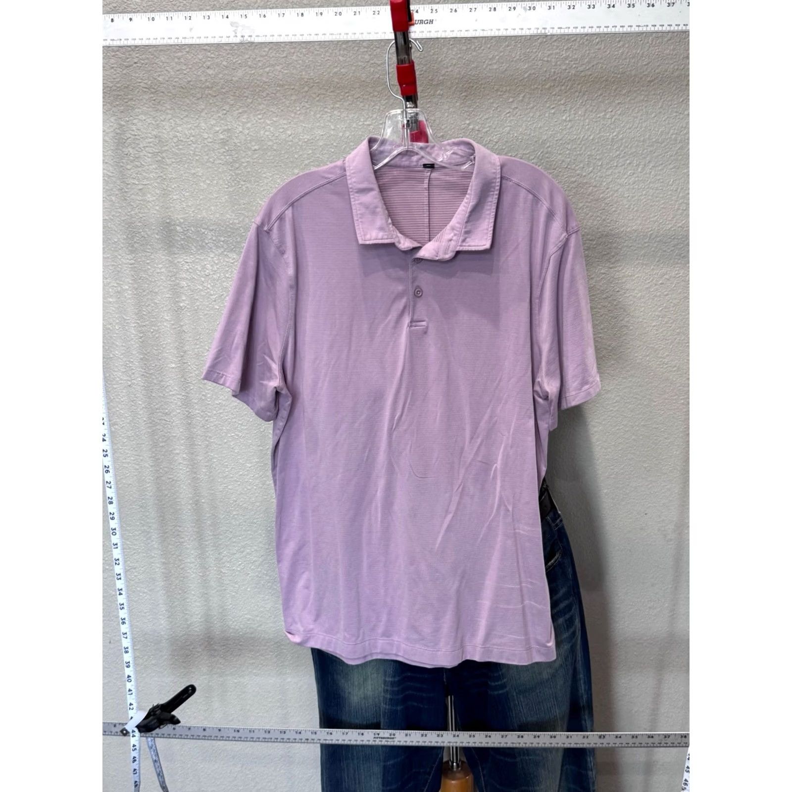 Lululemon Lululemon Lavender POLO SHIRT Extra Large Size US XL / EU 56 / 4 - 3 Thumbnail