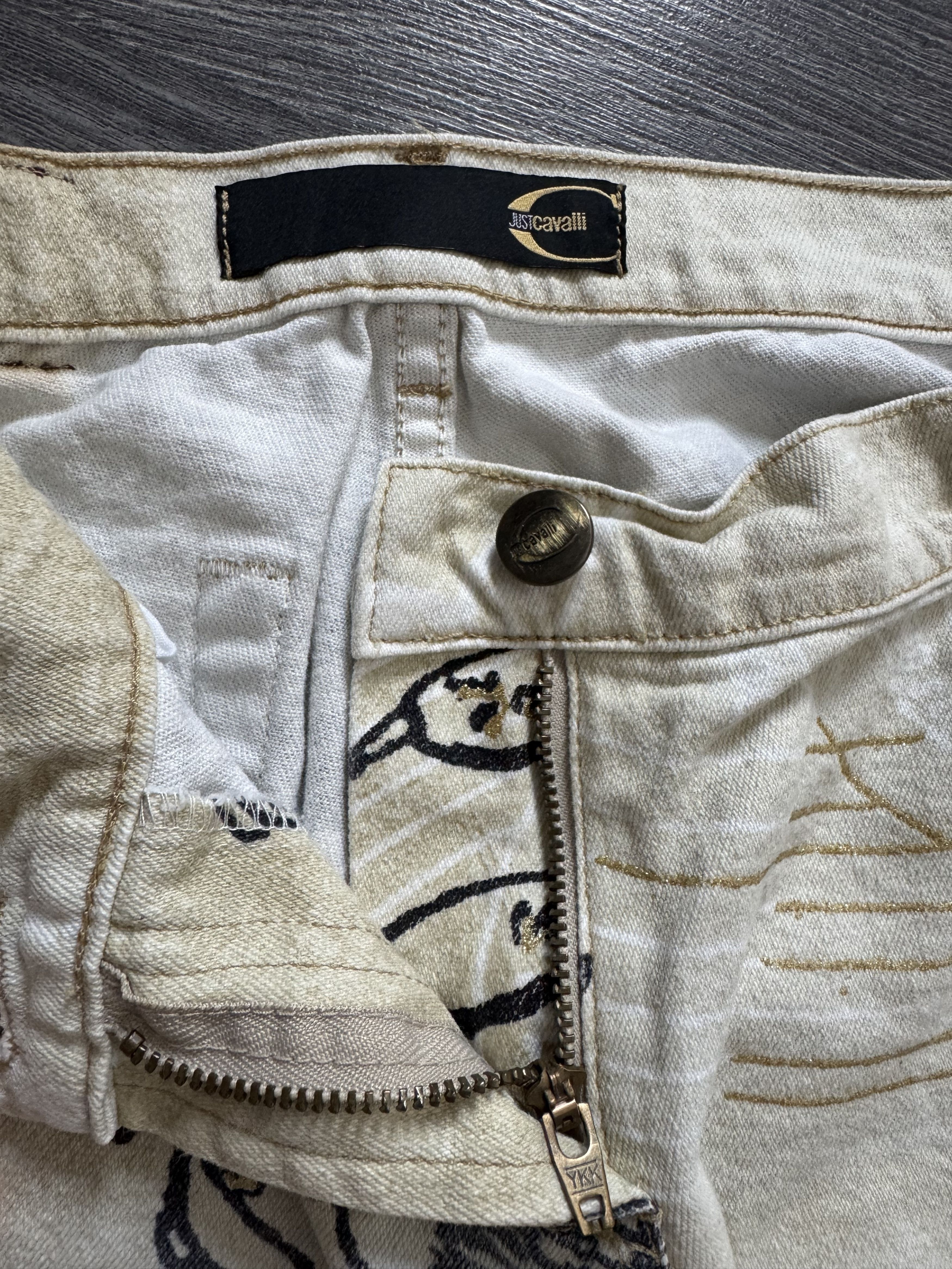Just Cavalli AW2003 Cavalli Zodiac Astrology Imperial Beige Pants Size US 30 / EU 46 - 8 Thumbnail