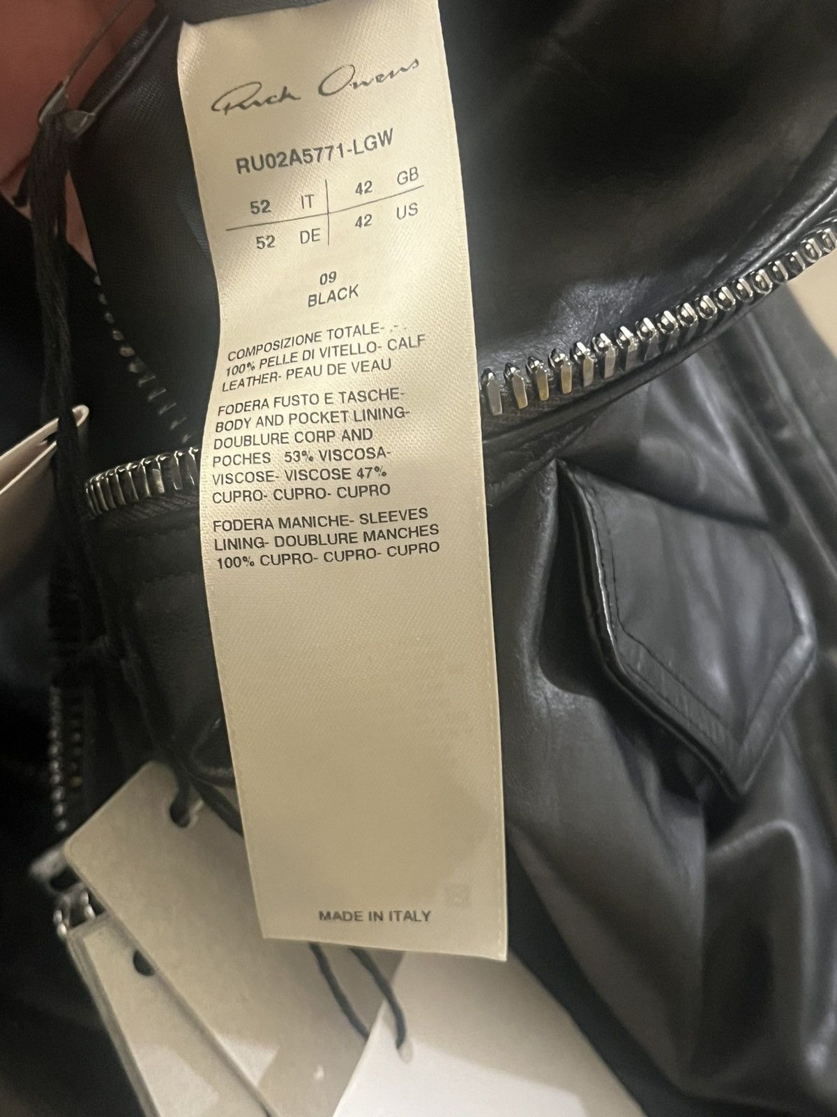 Rick Owens Rick Owens Lukes Stooges Leather Jacket Sz 52 Size US L / EU 52-54 / 3 - 13 Thumbnail