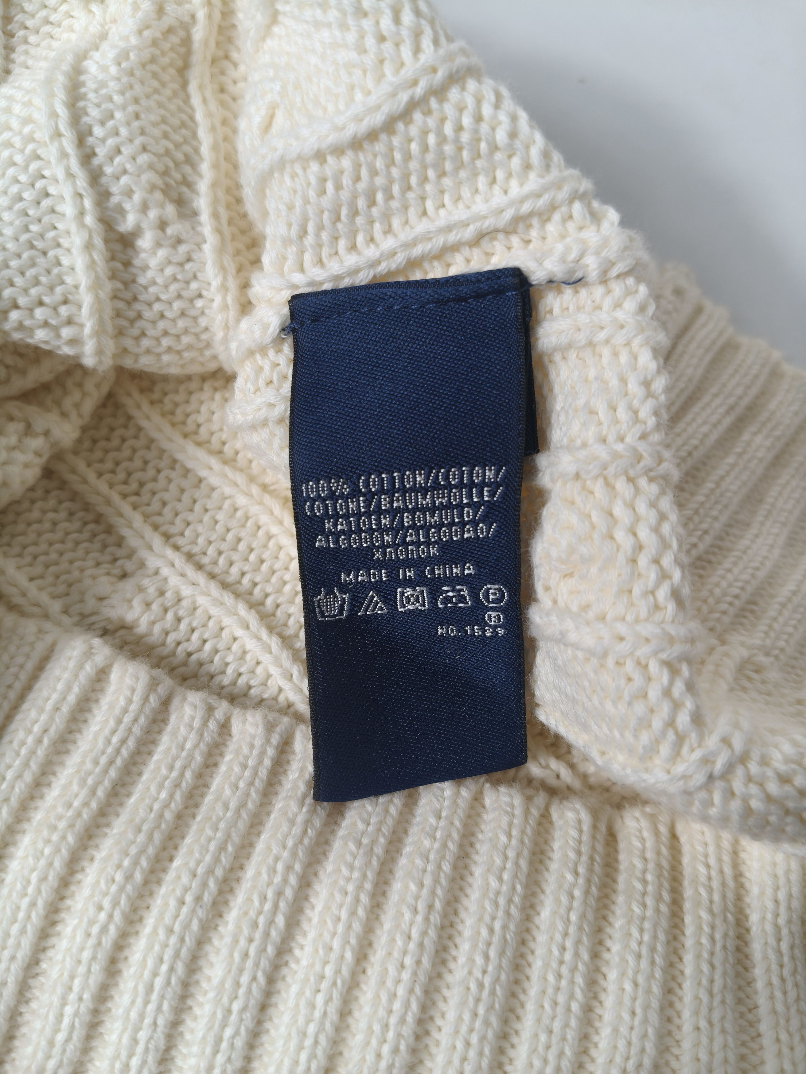 Polo Ralph Lauren Cable-Knit Wool-Cashmere V-Neck Jumper Size M / US 6-8 / IT 42-44 - 4 Thumbnail