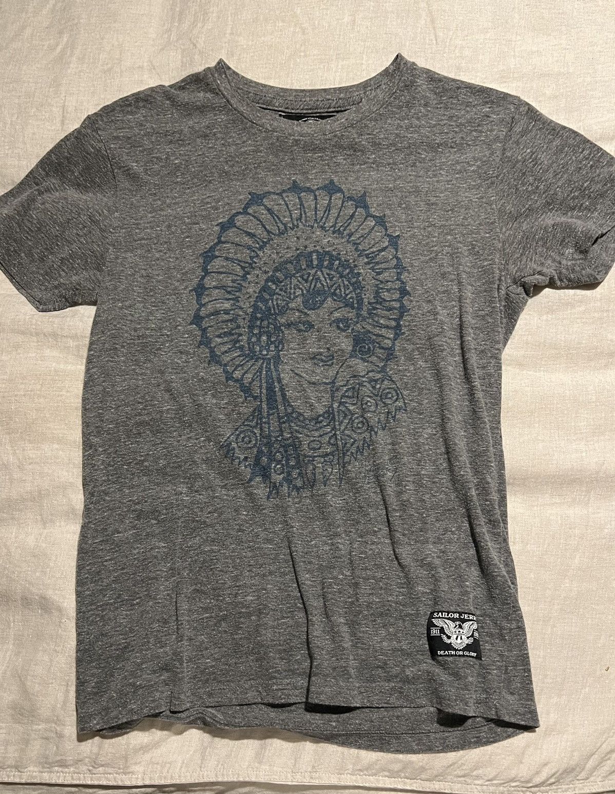 Vintage Authentic Sailor Jerry 808 tattoo hawaii native pinup 90s Size S / US 4 / IT 40 - 4 Thumbnail