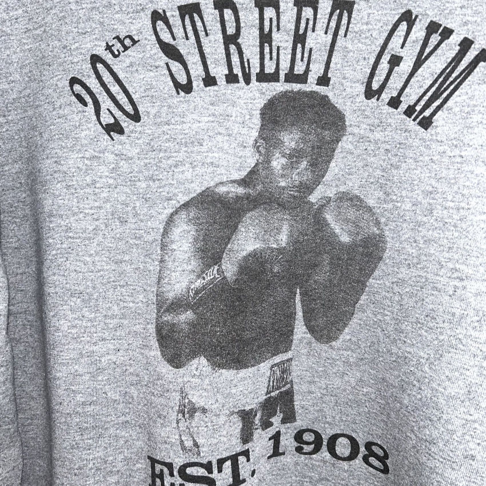 Russell Athletic VINTAGE Russell Athletic Sweatshirt Gray USA Made XL Crew Neck Long Sleeve Graphic Print Logo 90s College Sports Urban Fashion Mens Size US XL / EU 56 / 4 - 3 Thumbnail