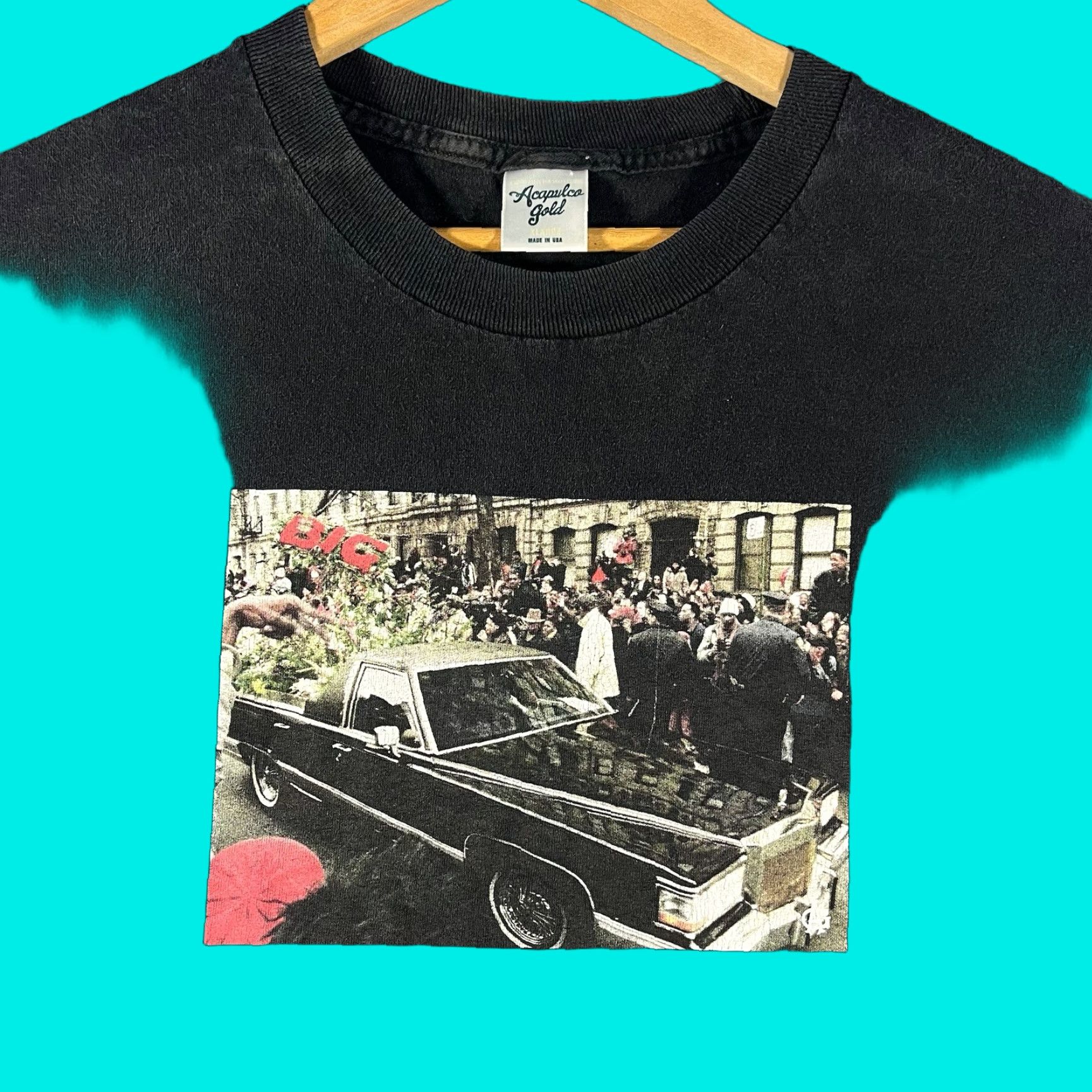 Vintage VINTAGE Acapulco Gold Notorious BIG Hip Hop T-Shirt Mens XL Black Rap Size US XL / EU 56 / 4 - 1 Thumbnail
