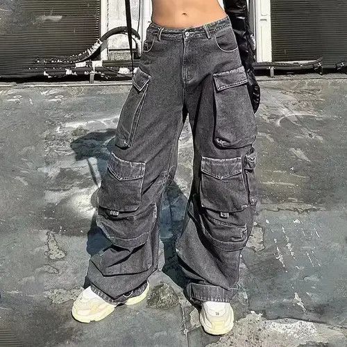 Other Heavy Industry Washed Multi-Pocket Overalls Jeans Size US 31 - 1 Thumbnail