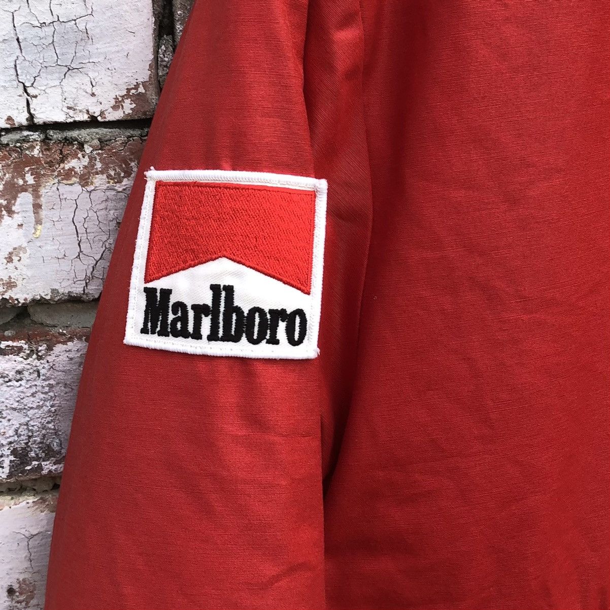 Marlboro Vintage 90s Marlboro Big Logo Racing Bomber Jacket Size US L / EU 52-54 / 3 - 6 Thumbnail