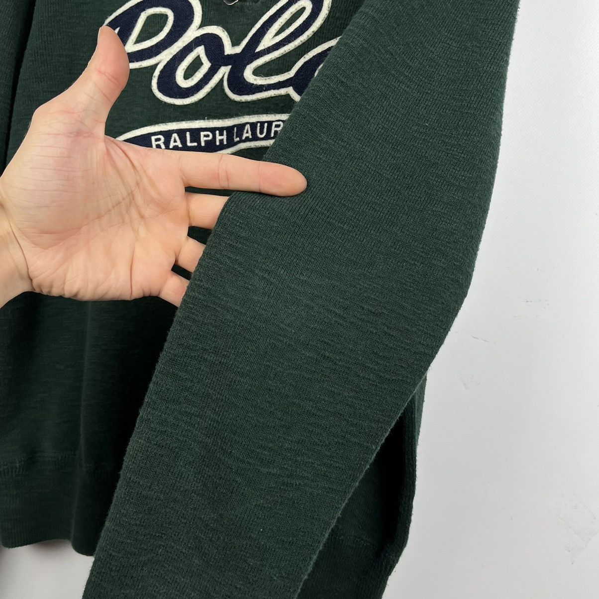 Polo Ralph Lauren Vintage Polo Ralph Lauren big logo 1/4 zip sweater 90’s Size US M / EU 48-50 / 2 - 15 Thumbnail