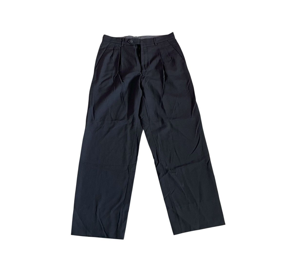 Issey Miyake Vintage issey miyake pleated black wool trousers Size US 32 / EU 48 - 1 Thumbnail