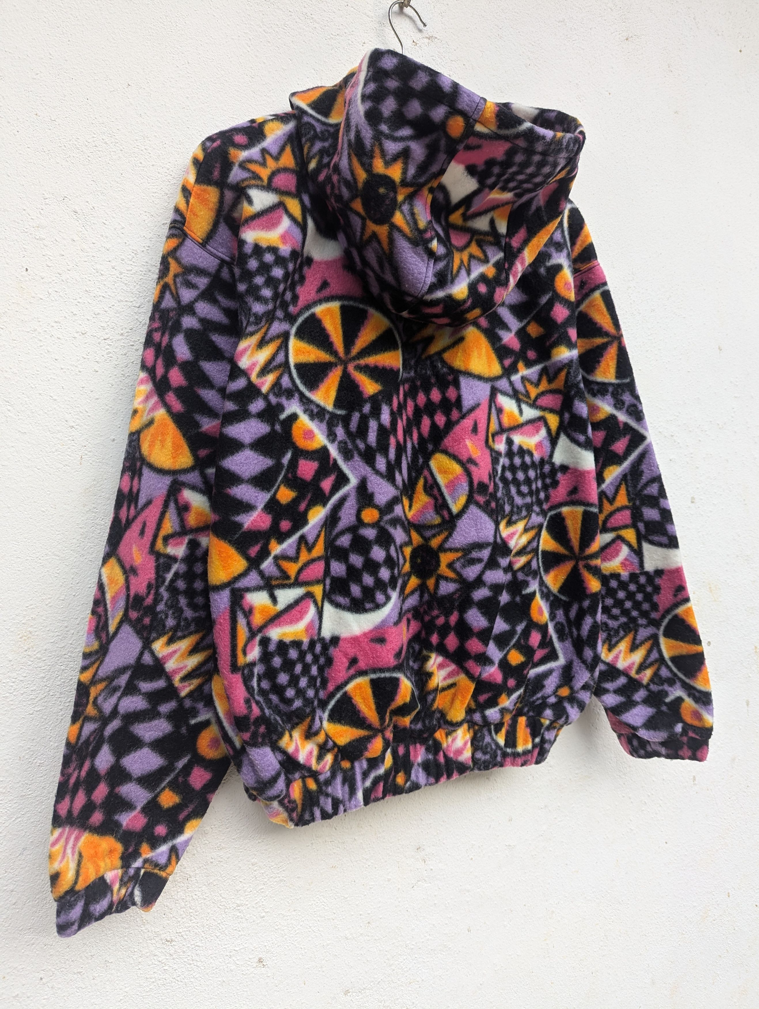 Japanese Brand UNISPO COLOURFULL HOODIE BOMBER JACKET Size US XL / EU 56 / 4 - 7 Thumbnail