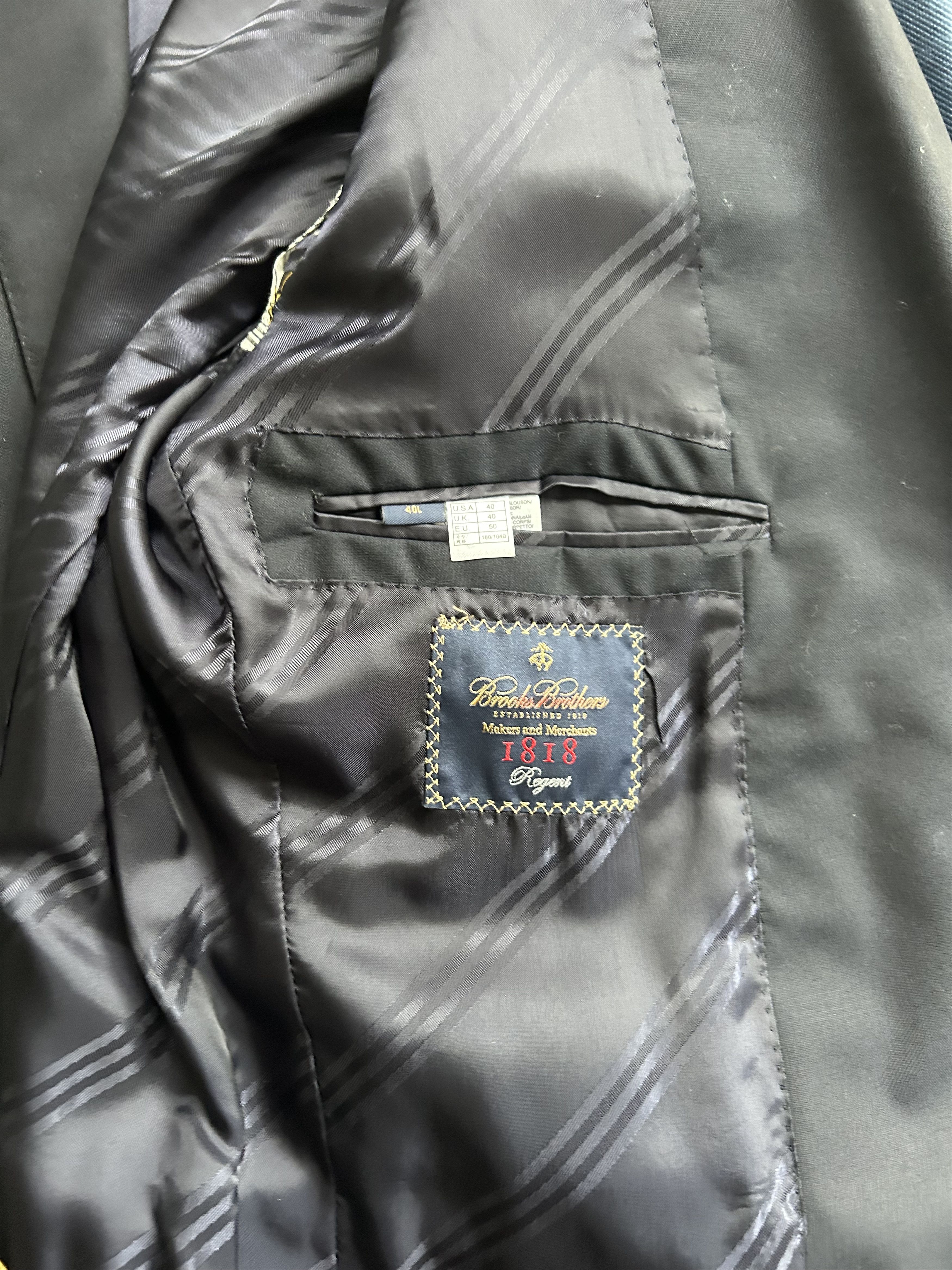 Brooks Brothers Brooks Brothers Navy Blazer Regent 1818 Size 40L - 3 Thumbnail