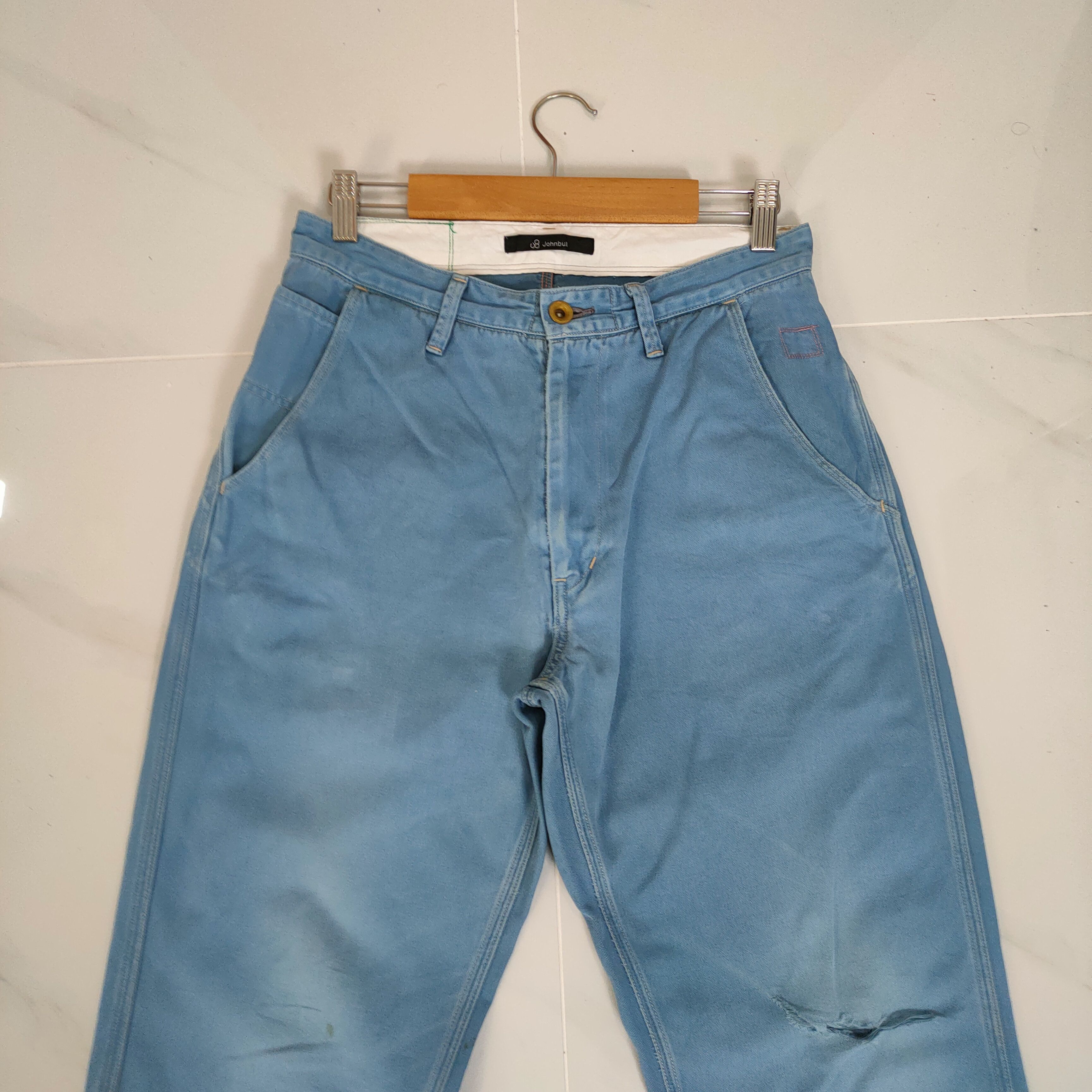 Johnbull VINTAGE JOHN BULL DISTRESSED KNEE TROUSERS CHINO PANTS Size US 29 - 4 Thumbnail
