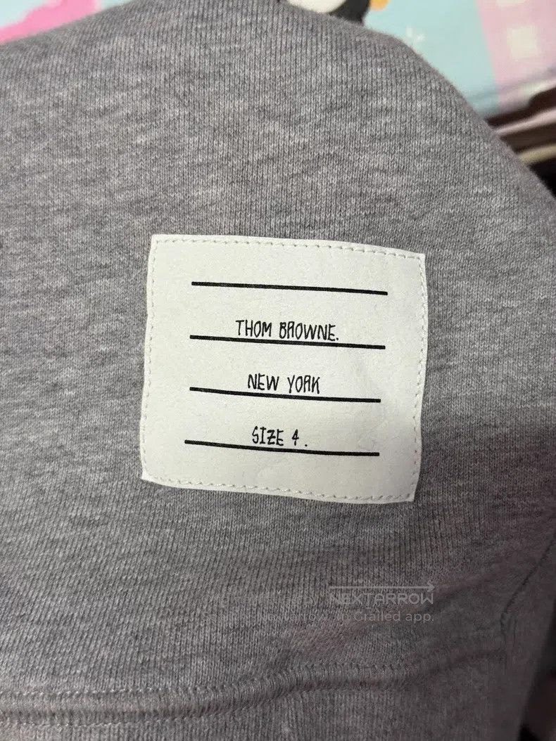 Thom Browne Thom Browne Classic Crewneck Sweatshirt Gray Size US XL / EU 56 / 4 - 4 Thumbnail