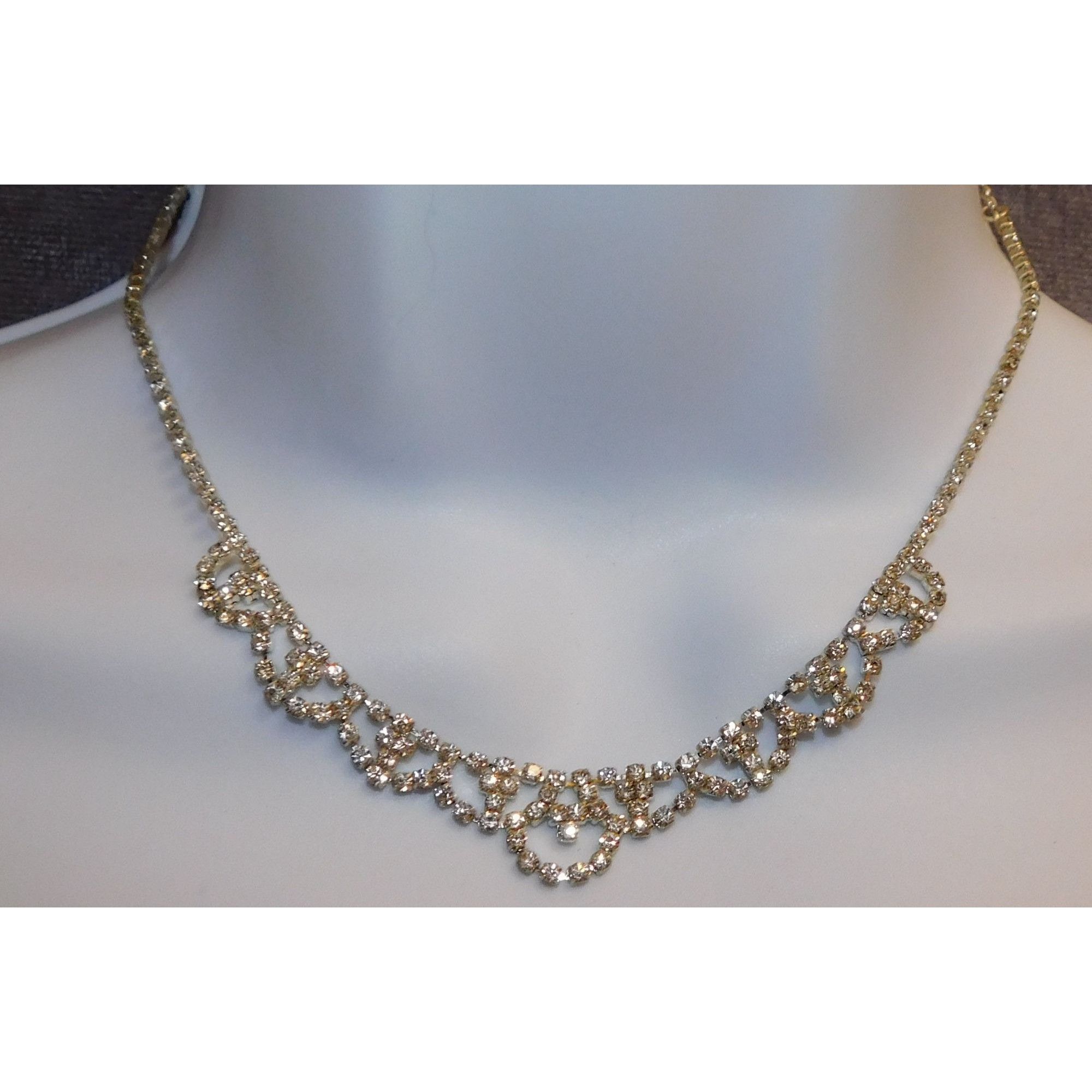 Other Dainty Princess Rhinestone Necklace Size ONE SIZE - 1 Thumbnail