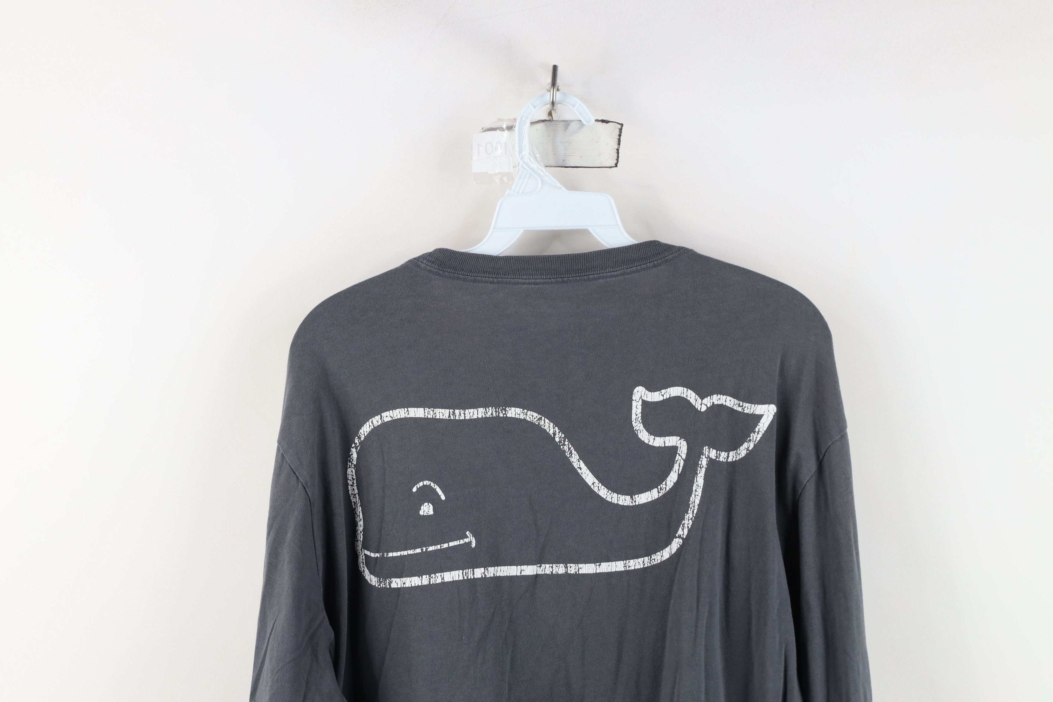 Vineyard Vines Vineyard Vines Spell Whale Long Sleeve Pocket T-Shirt Gray Size US M / EU 48-50 / 2 - 13 Thumbnail