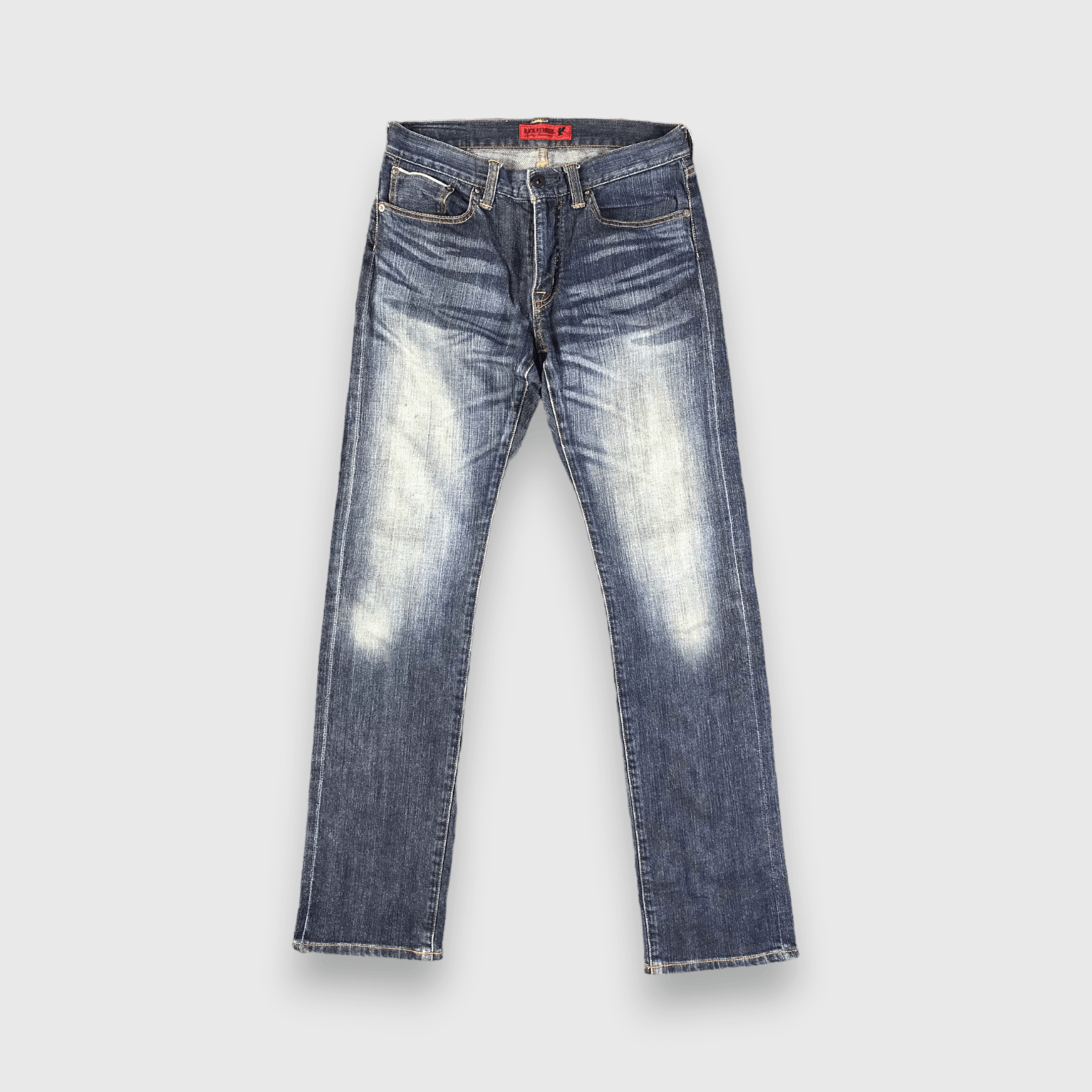 Vintage Vintage Blue Wash Back Number Selvedge Jeans-J2979 Size US 30 / EU 46 - 1 Thumbnail