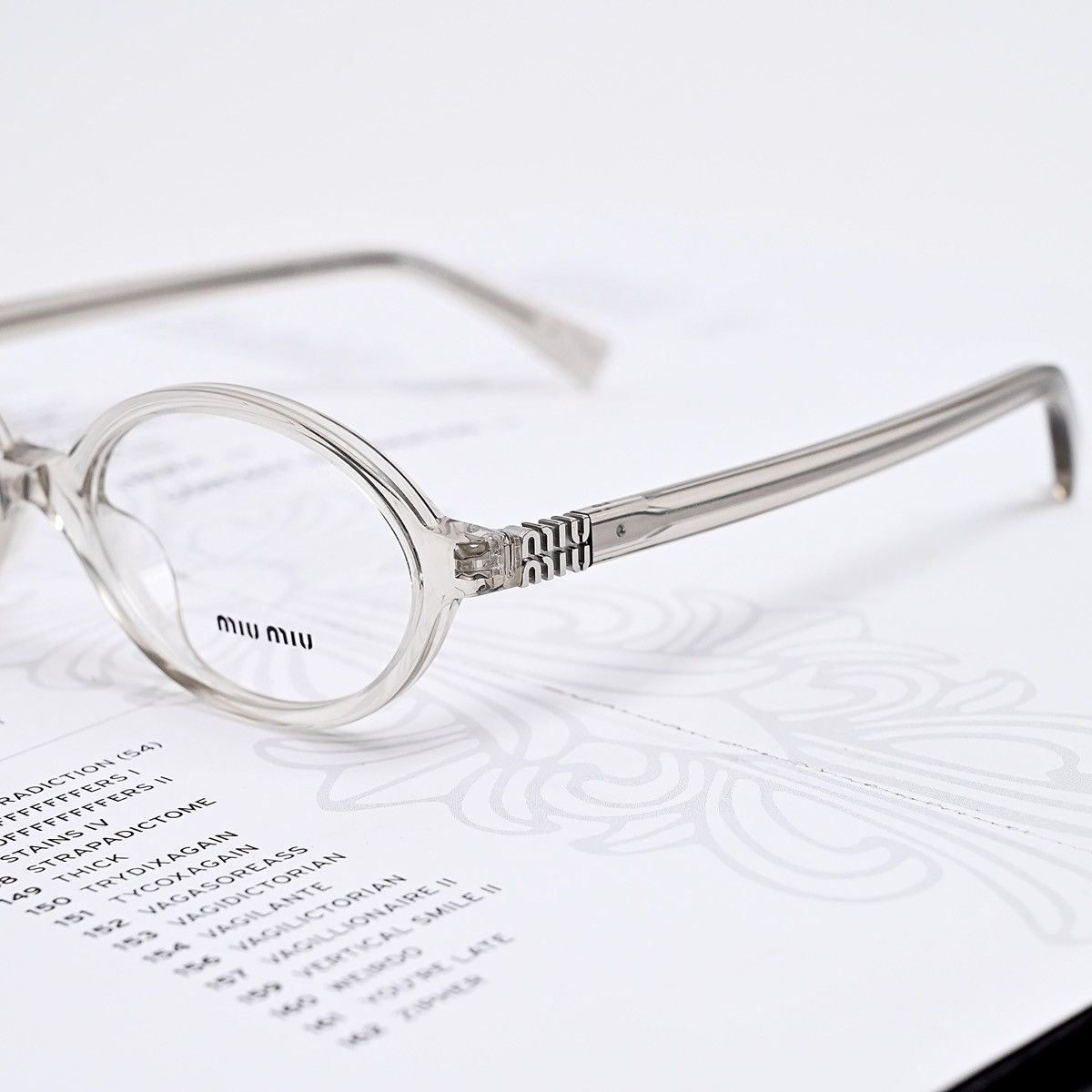 Miu Miu MIU MIU 0MU 01XV GLASSES Size ONE SIZE - 3 Thumbnail