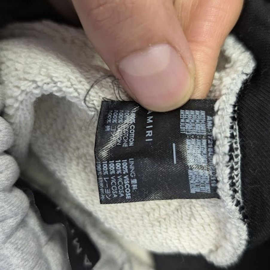 Amiri o1rshd1 Aged Puff Logo Sweatpants in Grey Size US 30 / EU 46 - 18 Thumbnail