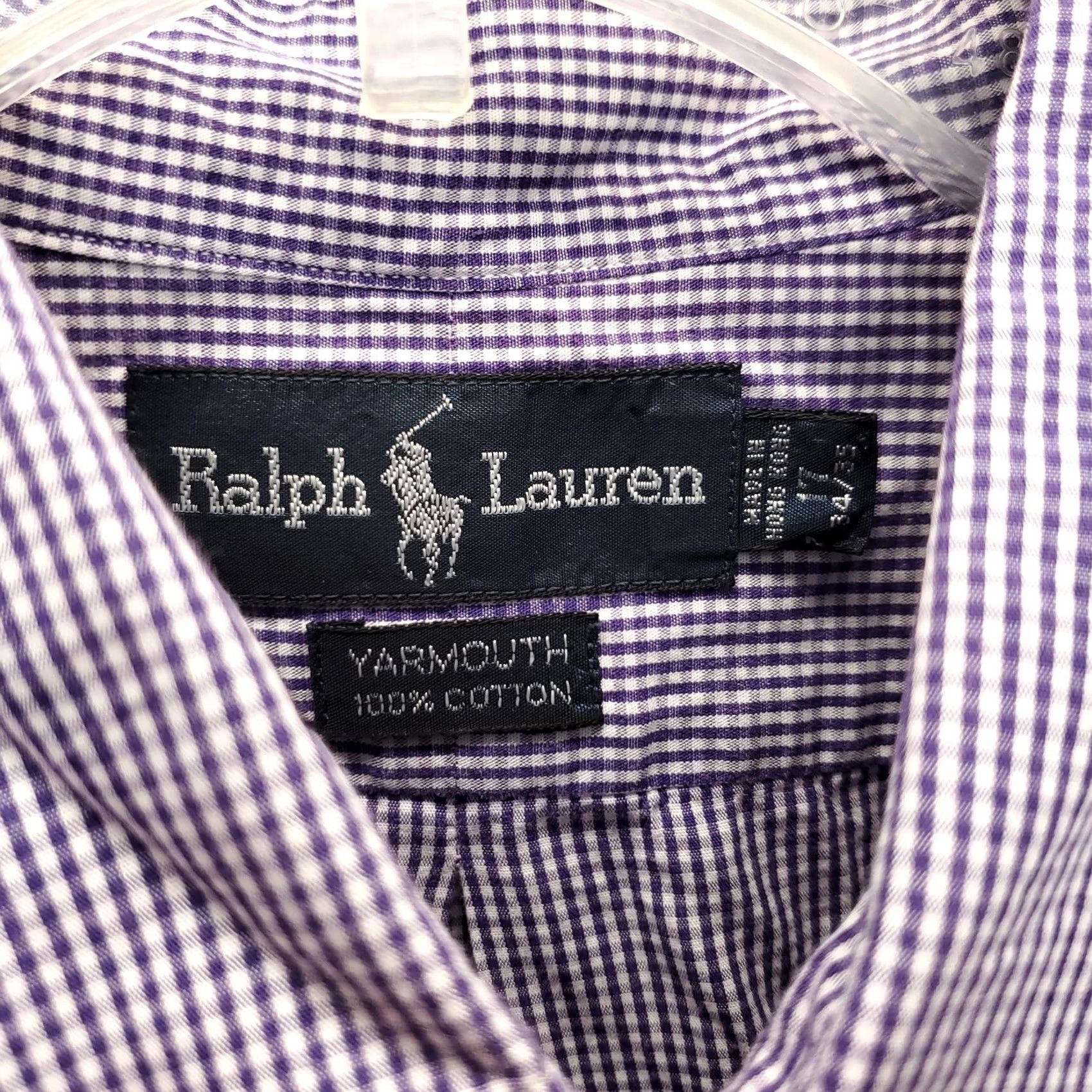 Ralph Lauren Ralph Lauren Dress Shirt Mens 17 Multi Oxford Long Sleeve Collared Button Down Shirt Size 46R - 7 Thumbnail