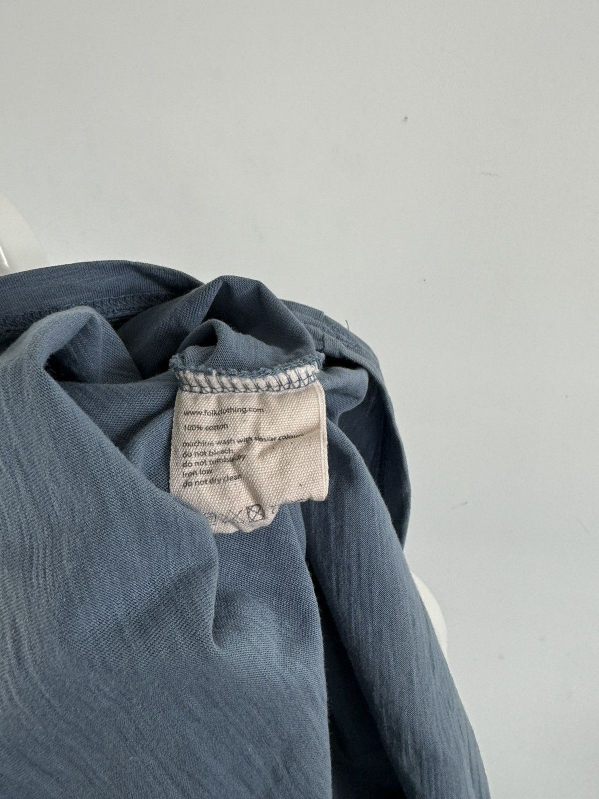 Folk Folk Basic Blue Cotton Shirt Size US L / EU 52-54 / 3 - 4 Thumbnail