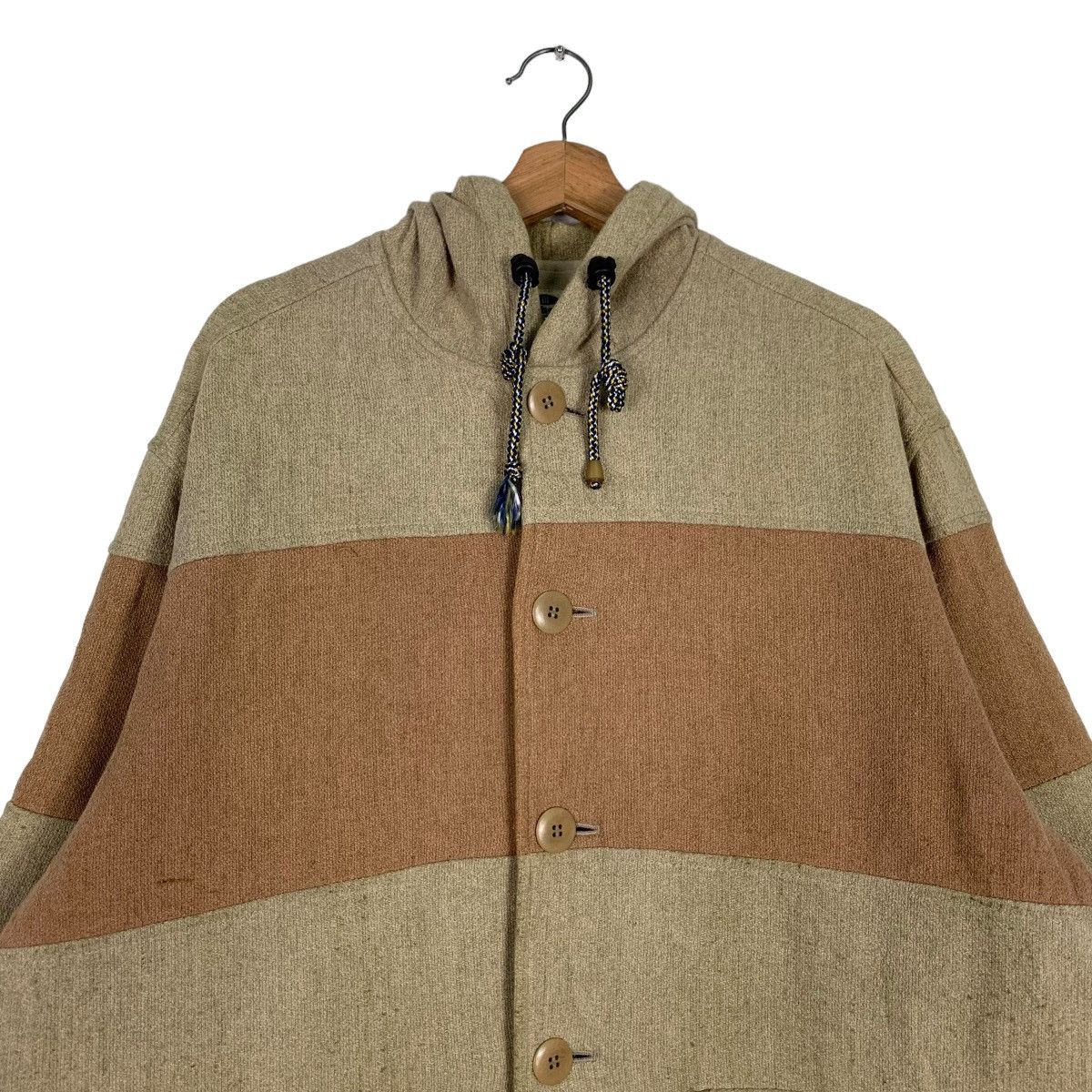 ABAHOUSE ABAHHOUSE Hooded Jacket Button Closure #0329-C15 Size US XL / EU 56 / 4 - 3 Thumbnail