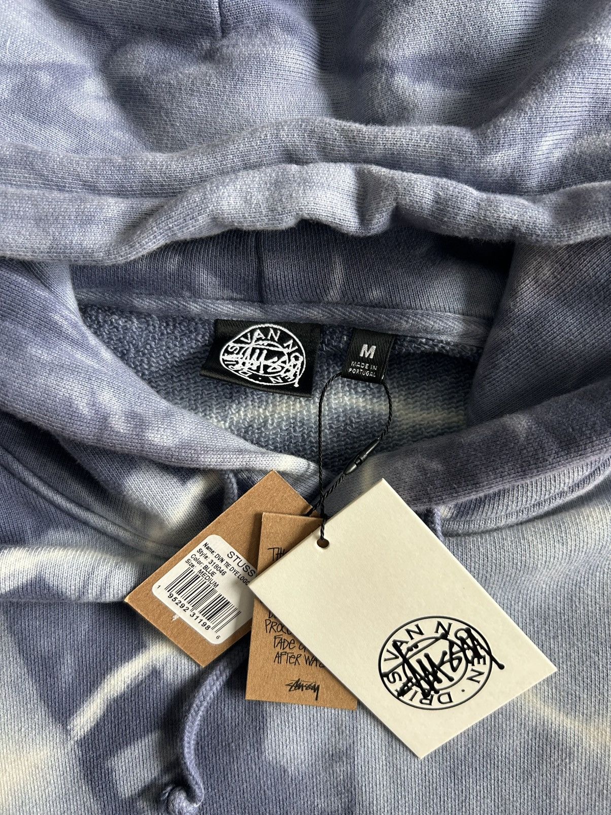 Dries Van Noten × Stussy Stussy Dries Van Noten Sweatshirt Tie Dye Logo Hoodie Size US M / EU 48-50 / 2 - 9 Thumbnail