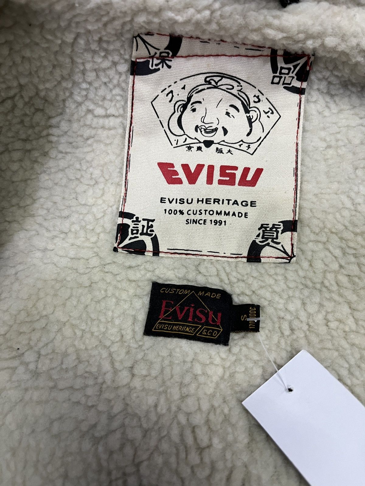Evisu Evisu sherpa denim jacket Size US M / EU 48-50 / 2 - 13 Thumbnail