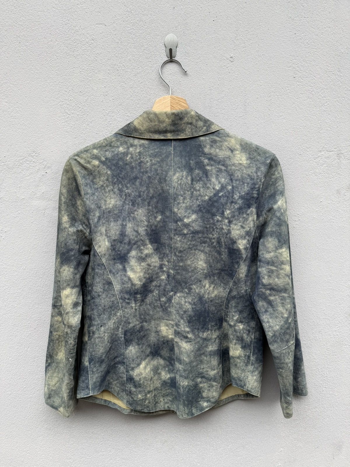 Japanese Brand 💥RARE💥 Corvo Bianco x Robrik Donna Lamb Skin Abstract Jacket Size S / US 4 / IT 40 - 14 Thumbnail