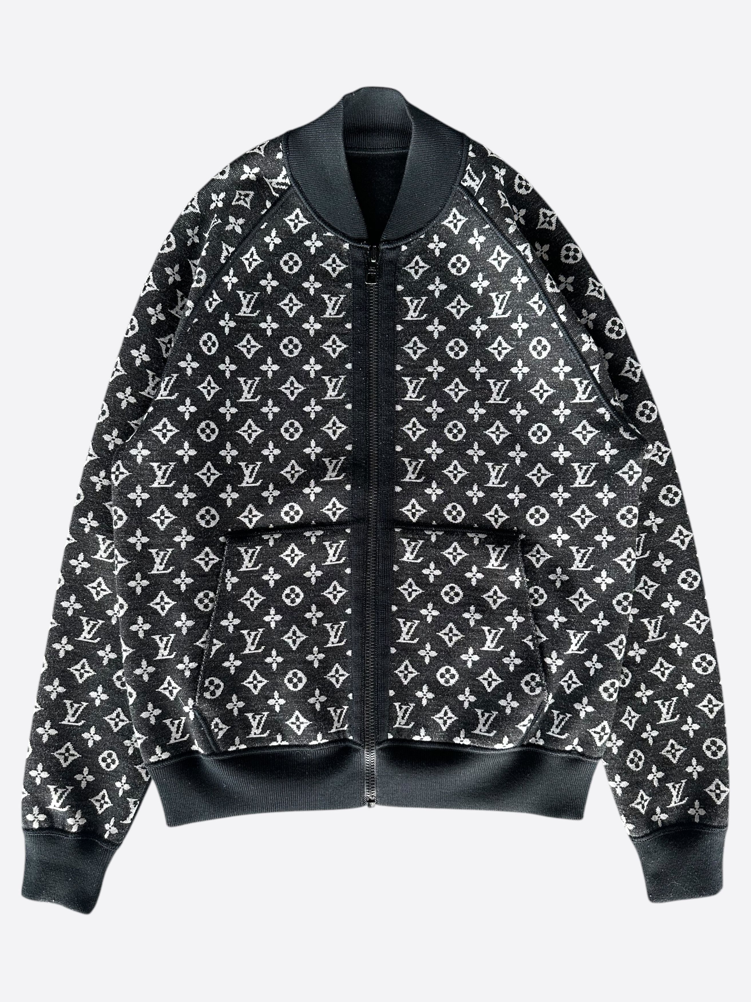 Louis Vuitton Louis Vuitton Monogram Zip-Through Top Black