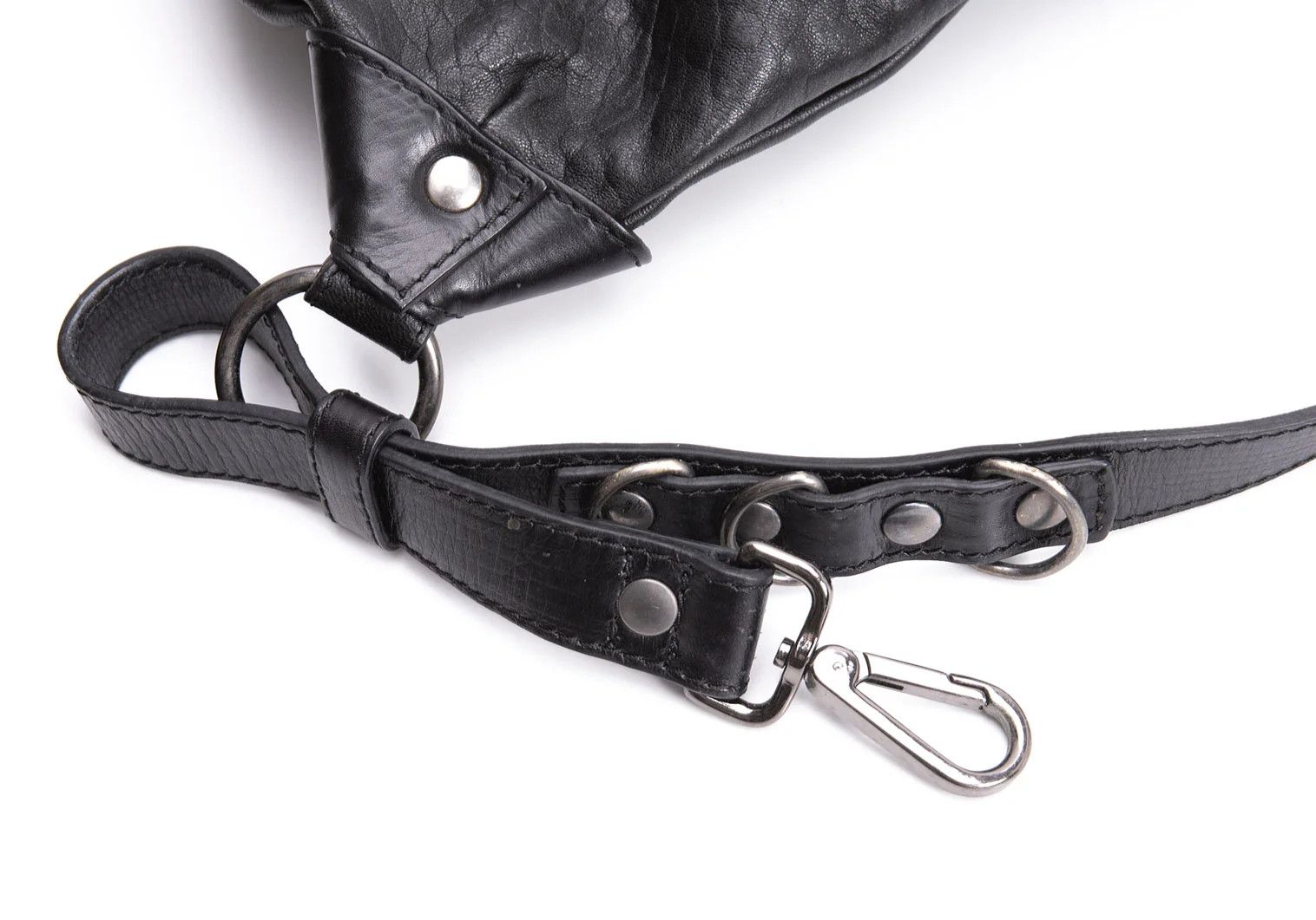 Jean Paul Gaultier Leather Harness Rucksack in Black Size ONE SIZE - 7 Thumbnail