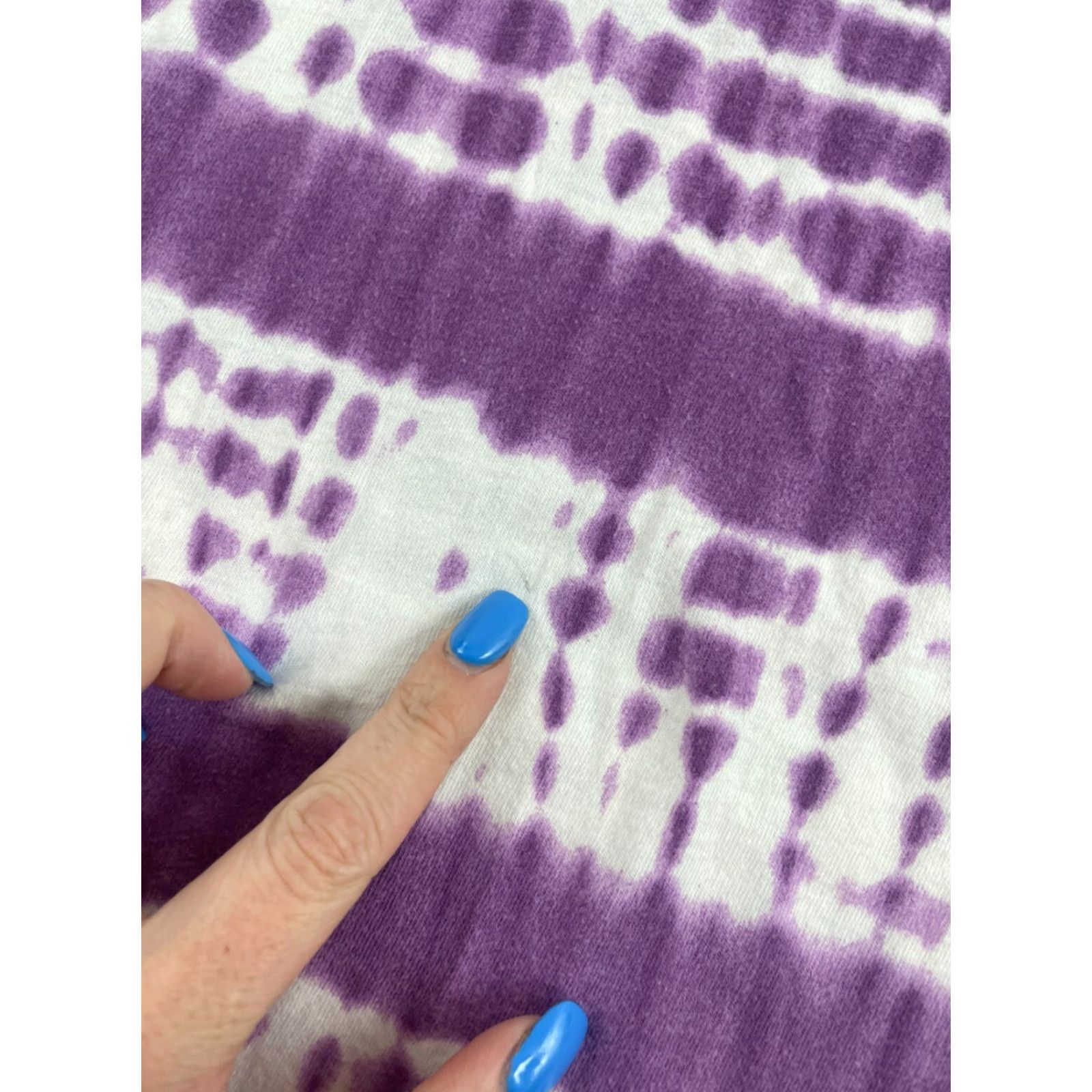 Merona Merona Tank Top Women’s Size S Purple White Tie Dye Stripes Sleeveless Round Neck Shirt Adult Womens Size S / US 4 / IT 40 - 6 Thumbnail