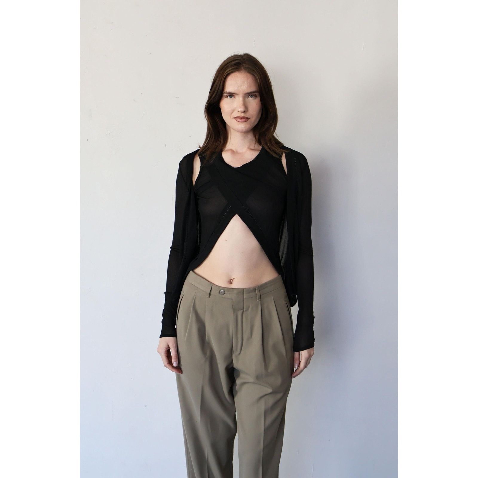 Jean Paul Gaultier Archival Jean Paul Gaultier FEMME Rare Knit Wrap Around Top Size S / US 4 / IT 40 - 1 Thumbnail