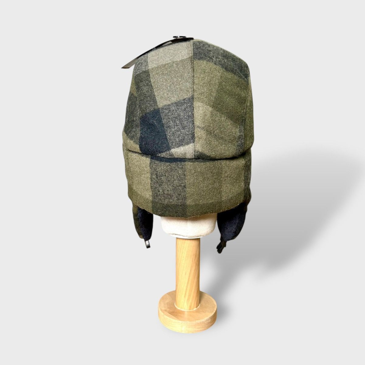 Other Chaos Unisex Winter Quilted Green Plaid Trapper Hat Sz OS Size ONE SIZE - 6 Thumbnail