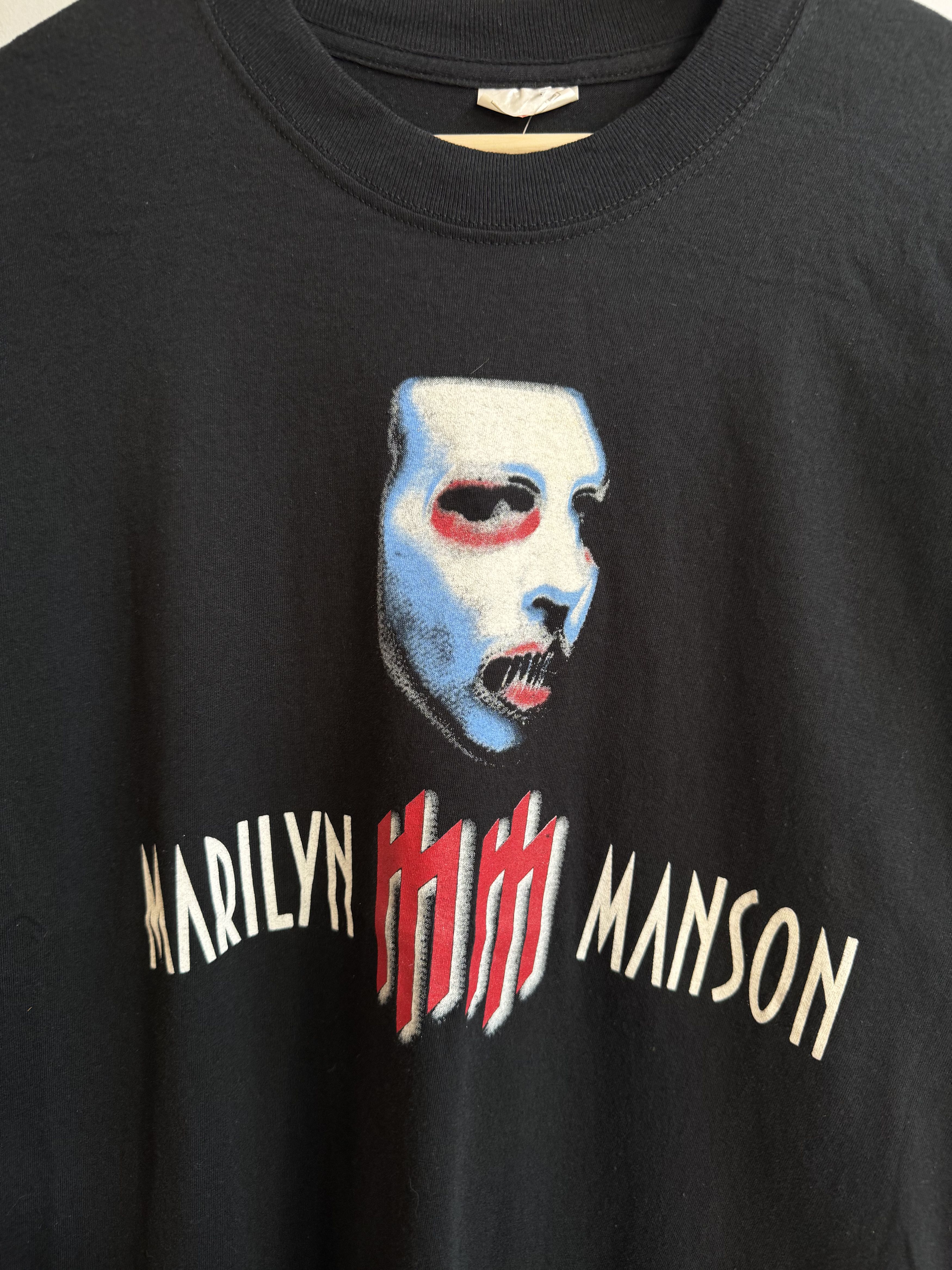 Marilyn Manson 2003 Marilyn Manson Euro Tour T Shirt Size XL Size US XL / EU 56 / 4 - 3 Thumbnail
