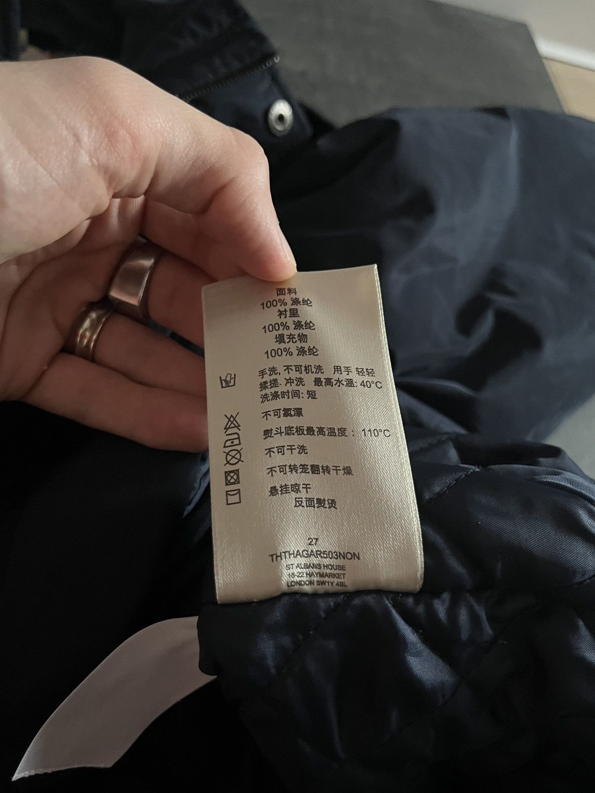 Burberry Burberry London Navy Bomber Jacket Nova Check Quilted Lining Size US M / EU 48-50 / 2 - 11 Thumbnail