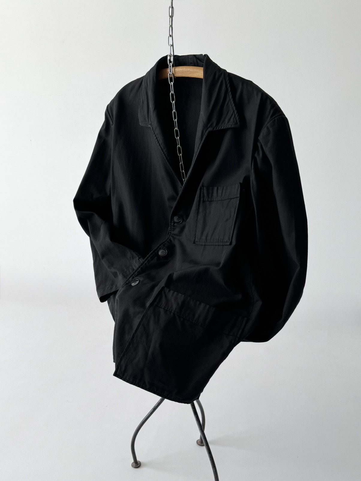 Vintage Vintage Old European Work Atelier Black Chore Jacket Size US M / EU 48-50 / 2 - 3 Thumbnail