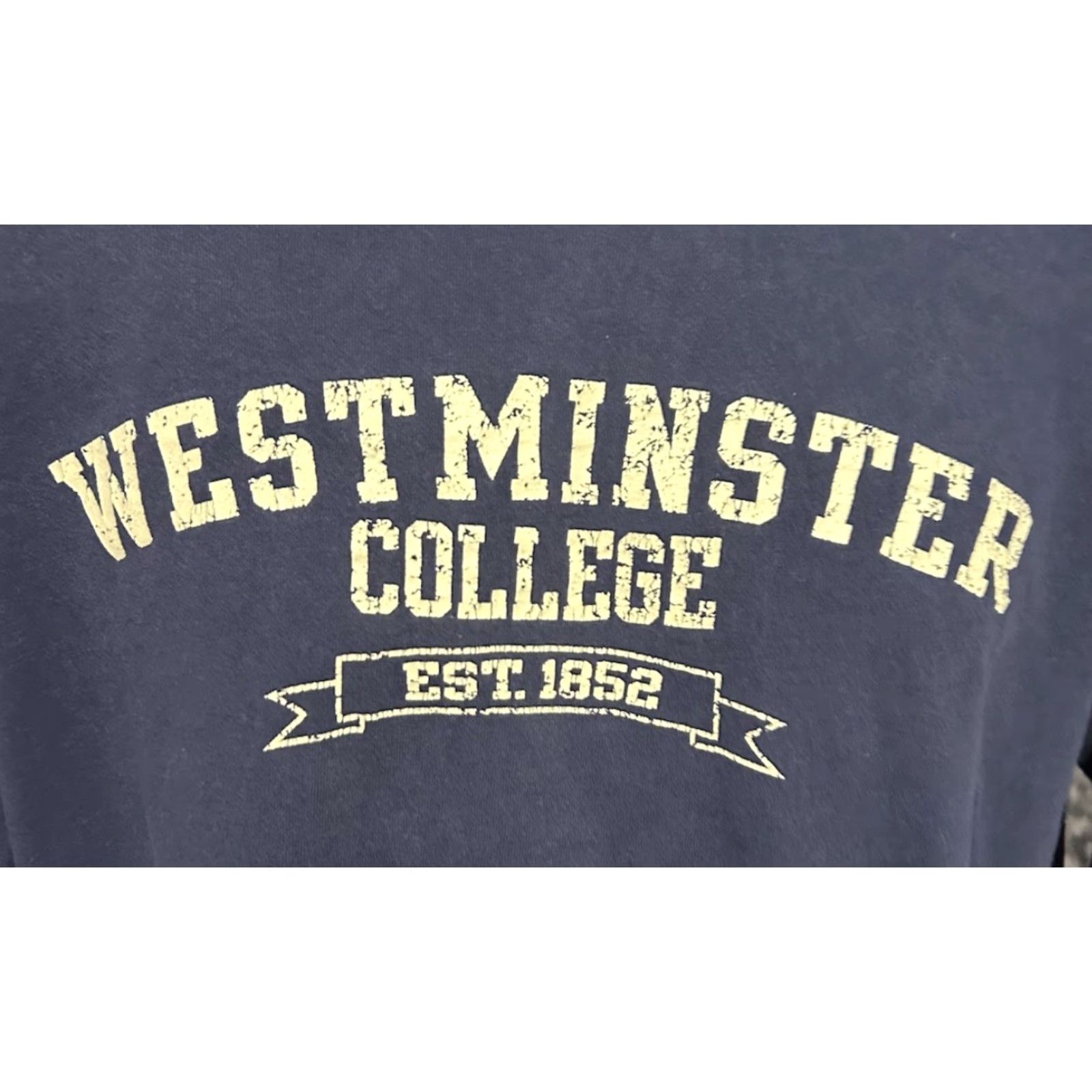 Soffe Westminster College Long Sleeve Shirt Women L Navy Blue Crew Neck Lightweight Cotton MJ Soffe Solid Club College Theme Mens Womens? Size L / US 10 / IT 46 - 3 Thumbnail