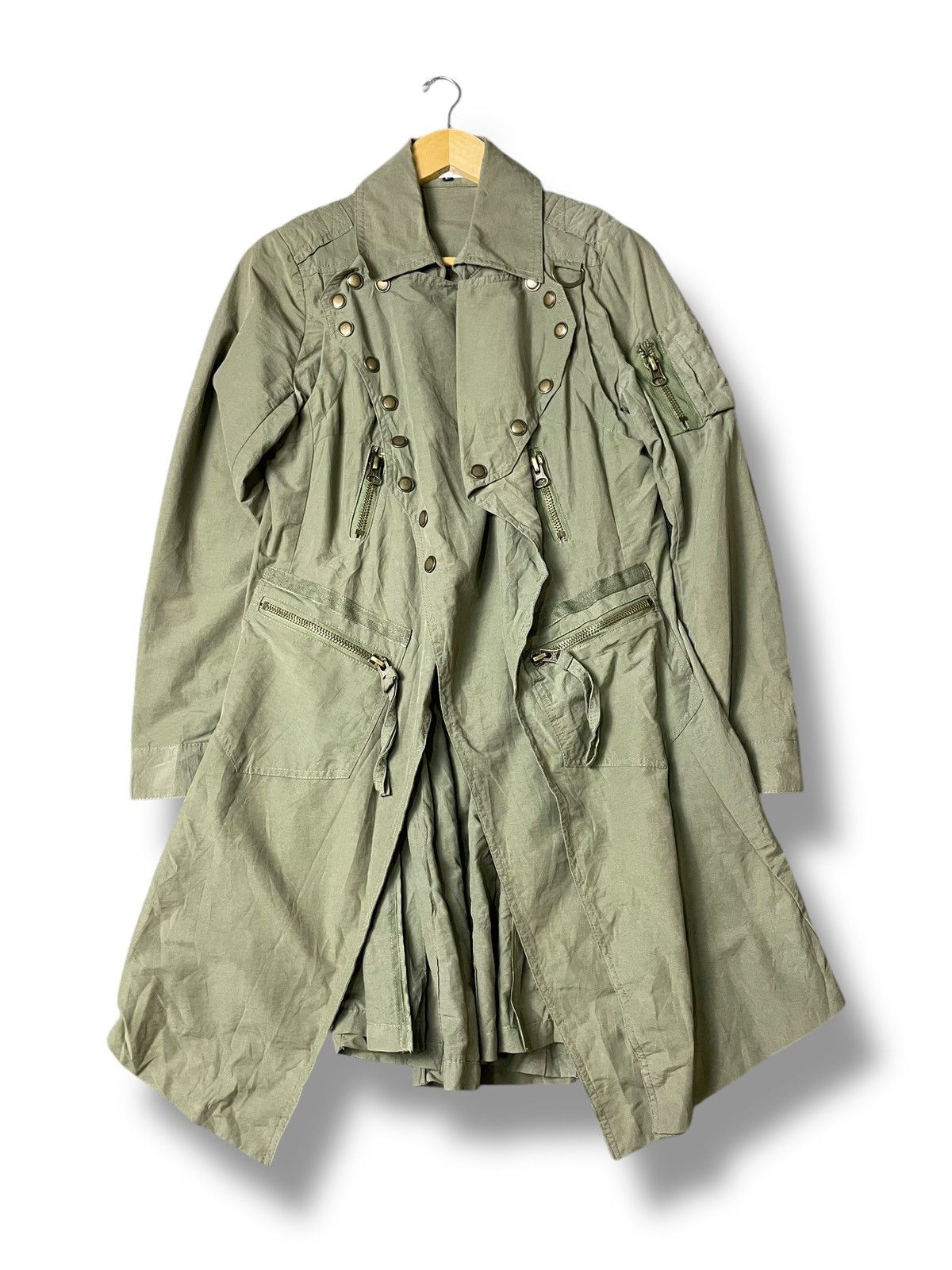 Otto Japanese Brand Wrap Trench Coat (107)