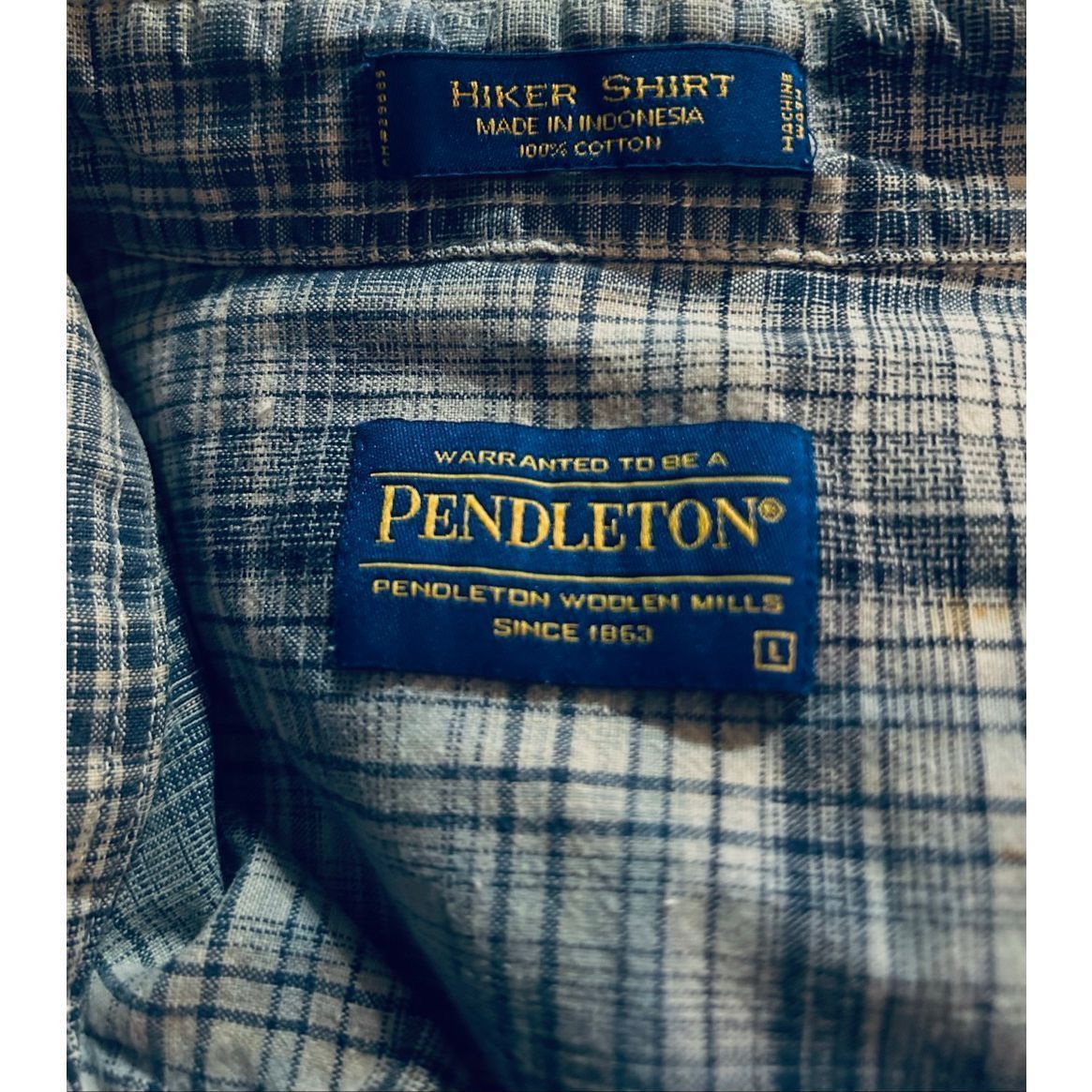 Pendleton Pendleton Hiker Shirt Men’s Long Sleeve Shirt L Blue Plaid B Size US L / EU 52-54 / 3 - 3 Thumbnail