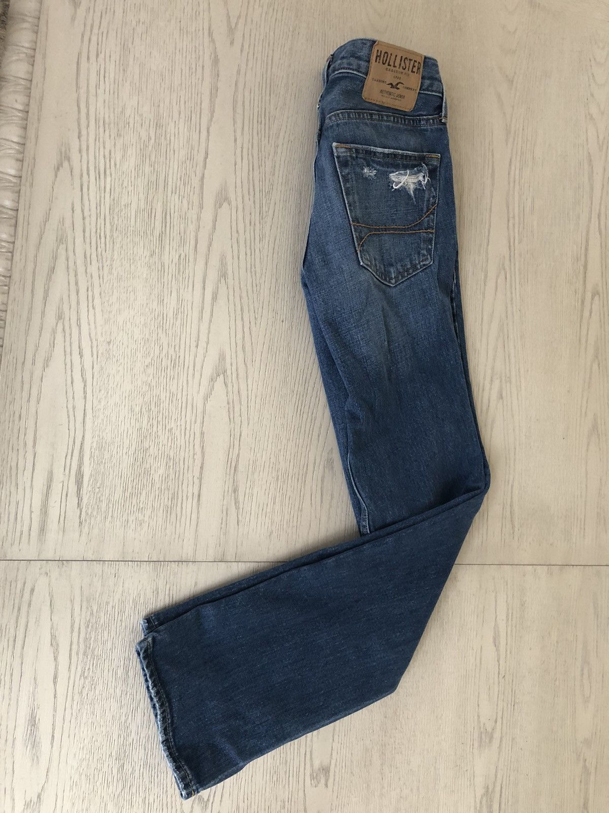 Hollister blue distressed hollister slim straight jeans 28 x 30 men’s Size US 28 / EU 44 - 11 Thumbnail