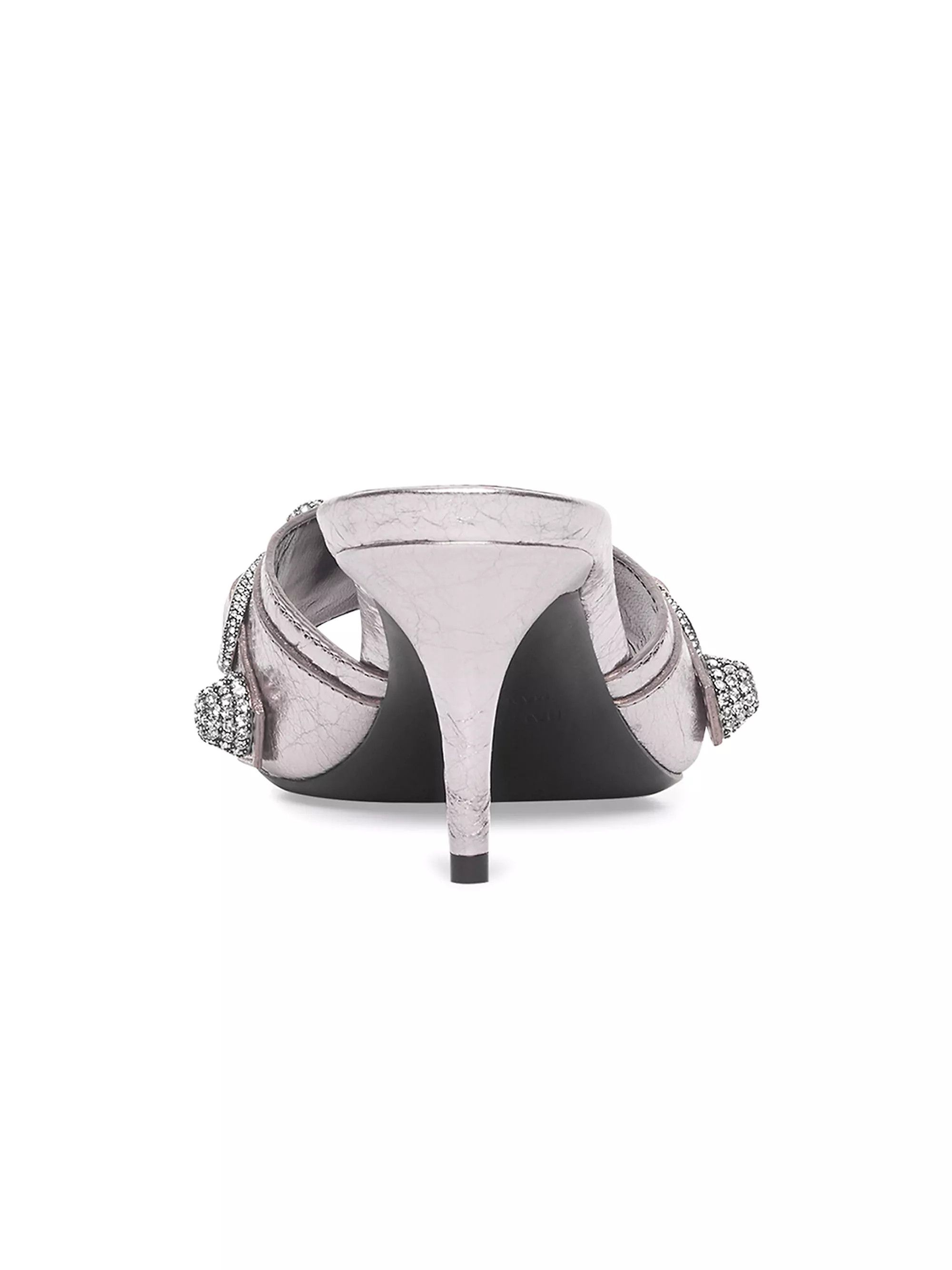 Balenciaga o1la1rc1a0425 Cagole Sandals in Silver Size US 10.5 / IT 40.5 - 3 Thumbnail
