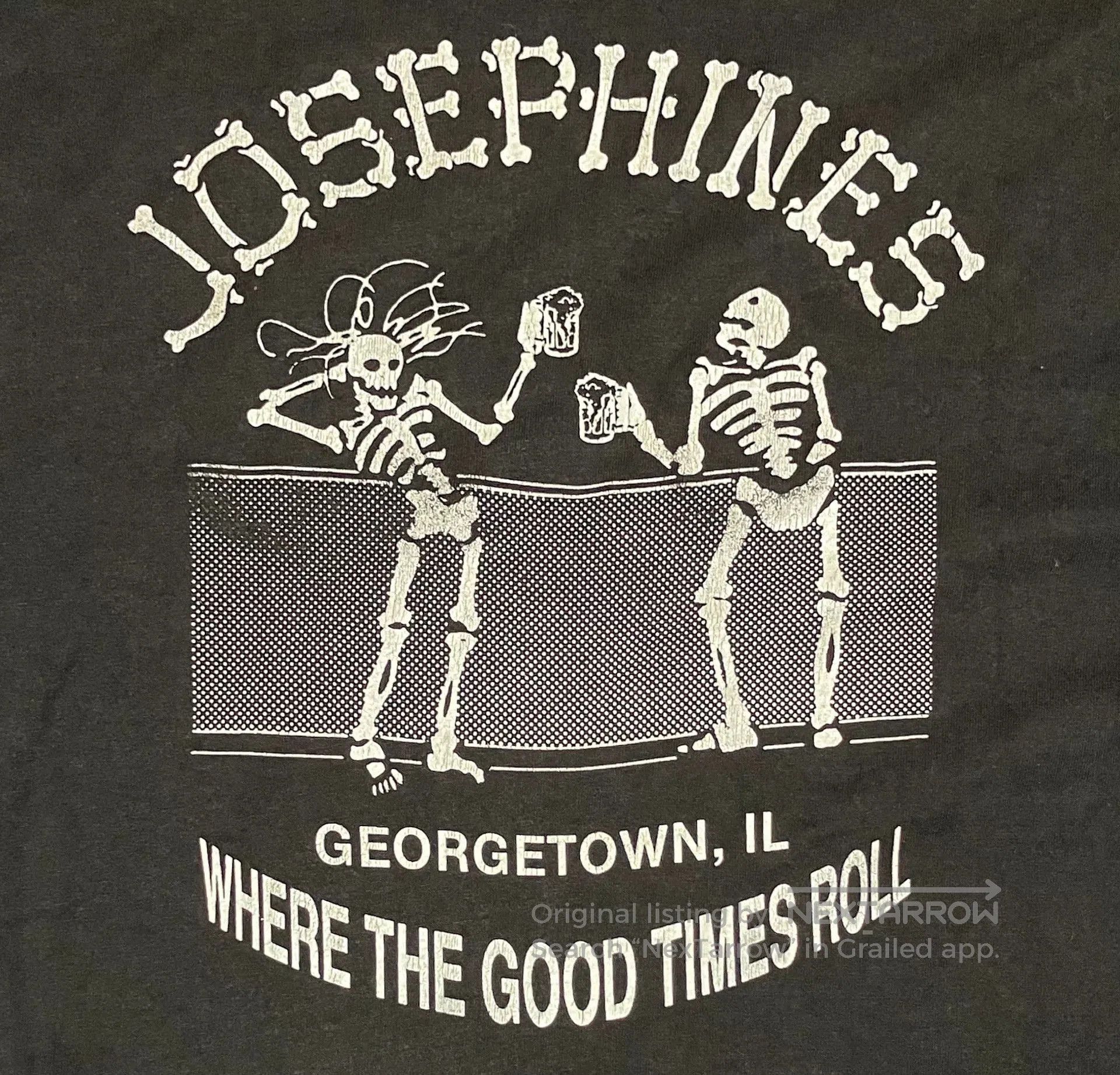 VINNY's Vintage 90s Skeleton Graphic T-Shirt. Size US M / EU 48-50 / 2 - 5 Thumbnail