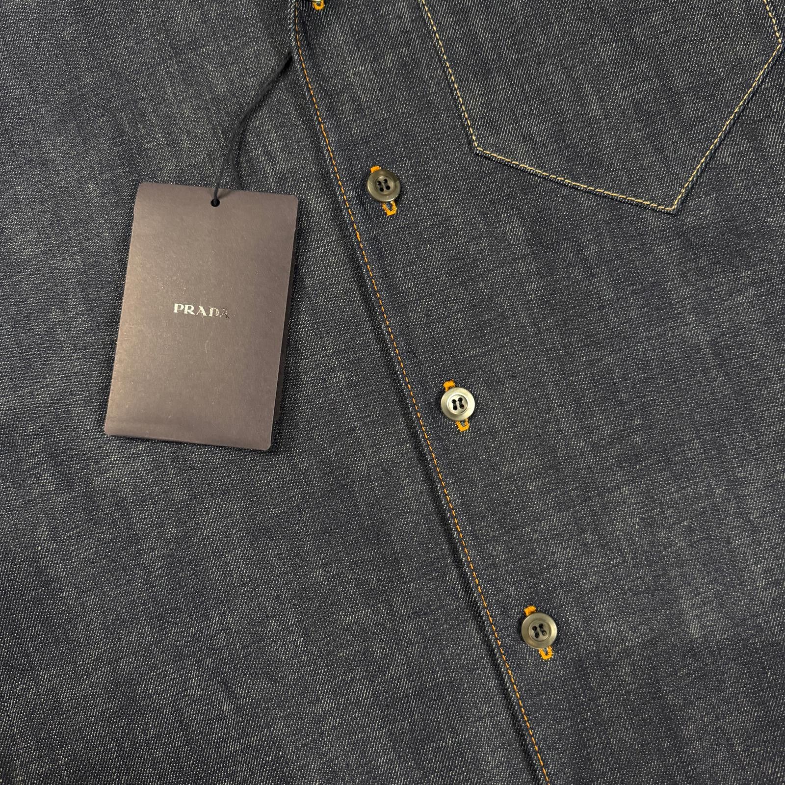 Prada Prada Denim Camp Collar Shirt Size US M / EU 48-50 / 2 - 4 Thumbnail