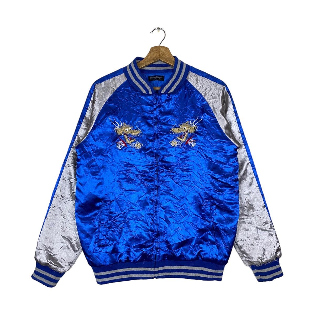 Other Vintage !! Jimmy Dragon Full Zipper Embroidery Japan Sukajan Size US M / EU 48-50 / 2 - 2 Thumbnail