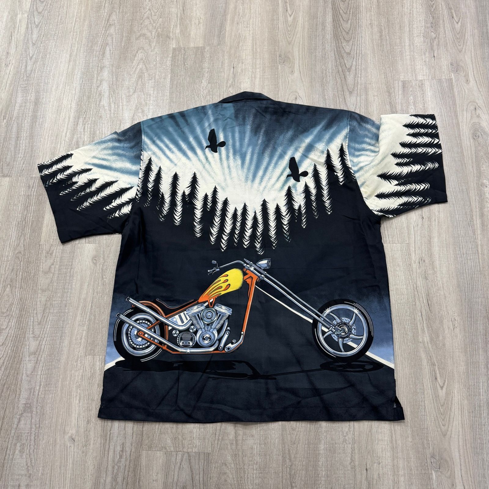 Vintage Vintage Malibu Dreams Motorcycle Short Sleeve Button Shirt Size US XL / EU 56 / 4 - 5 Thumbnail