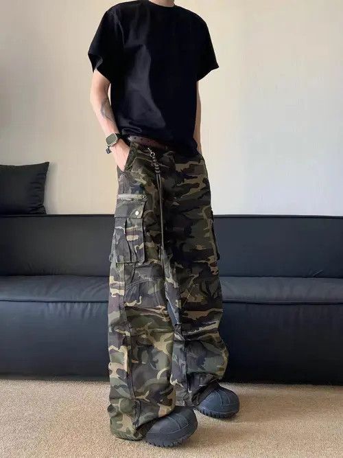 VIBE Camo Baggy Cargo Pants Size US 30 / EU 46 - 6 Thumbnail