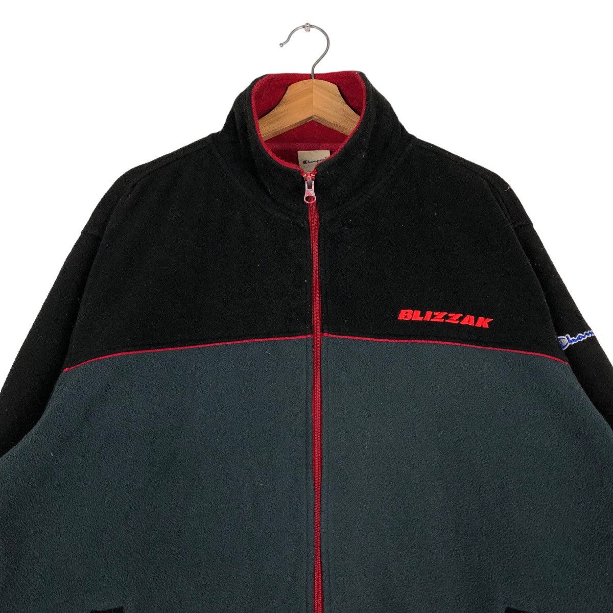 Champion 🔥Vtg Fleece Jacket Worker Champion Blizzak Racing Sports Size US M / EU 48-50 / 2 - 3 Thumbnail