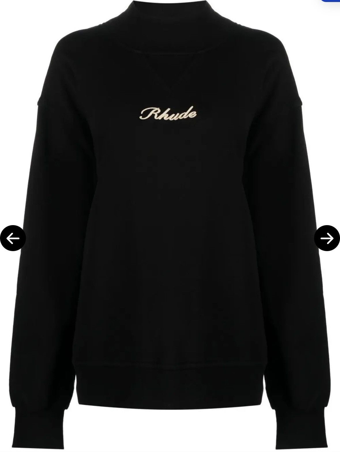 Rhude Rhude Embroidered Logo Fleece Pullover size S Size S / US 4 / IT 40 - 5 Thumbnail