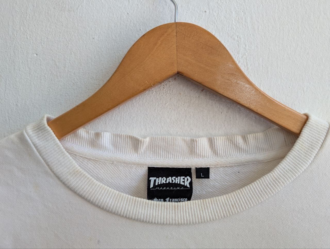 Thrasher vintage THRASHER magazine fire burning embroidered logo Size US L / EU 52-54 / 3 - 4 Thumbnail