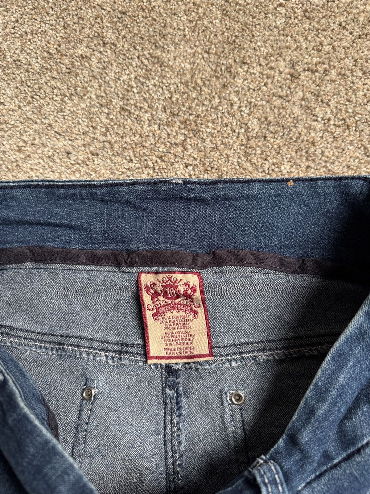 Other SWEET JEANS INDIGO BLUE EMBELLISHED POCKET SKIRT Size 32" / US 10 / IT 46 - 3 Thumbnail