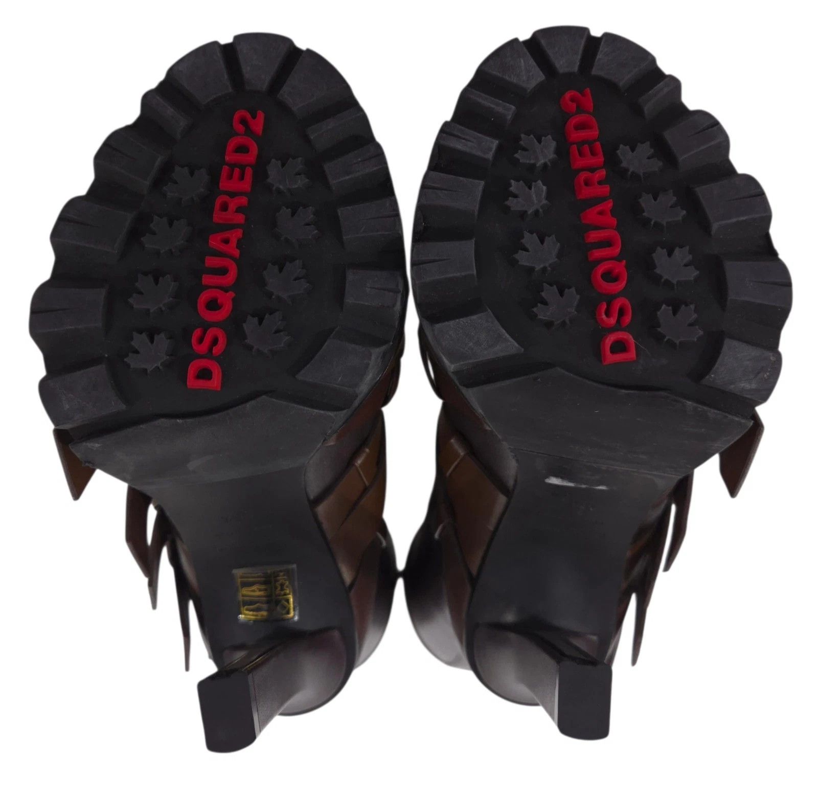 Dsquared2 Dsquared2 Multi Buckle Lug Sole Tall Boots US 5.5 IT 35.5 W Size US 5.5 / IT 35.5 - 9 Thumbnail