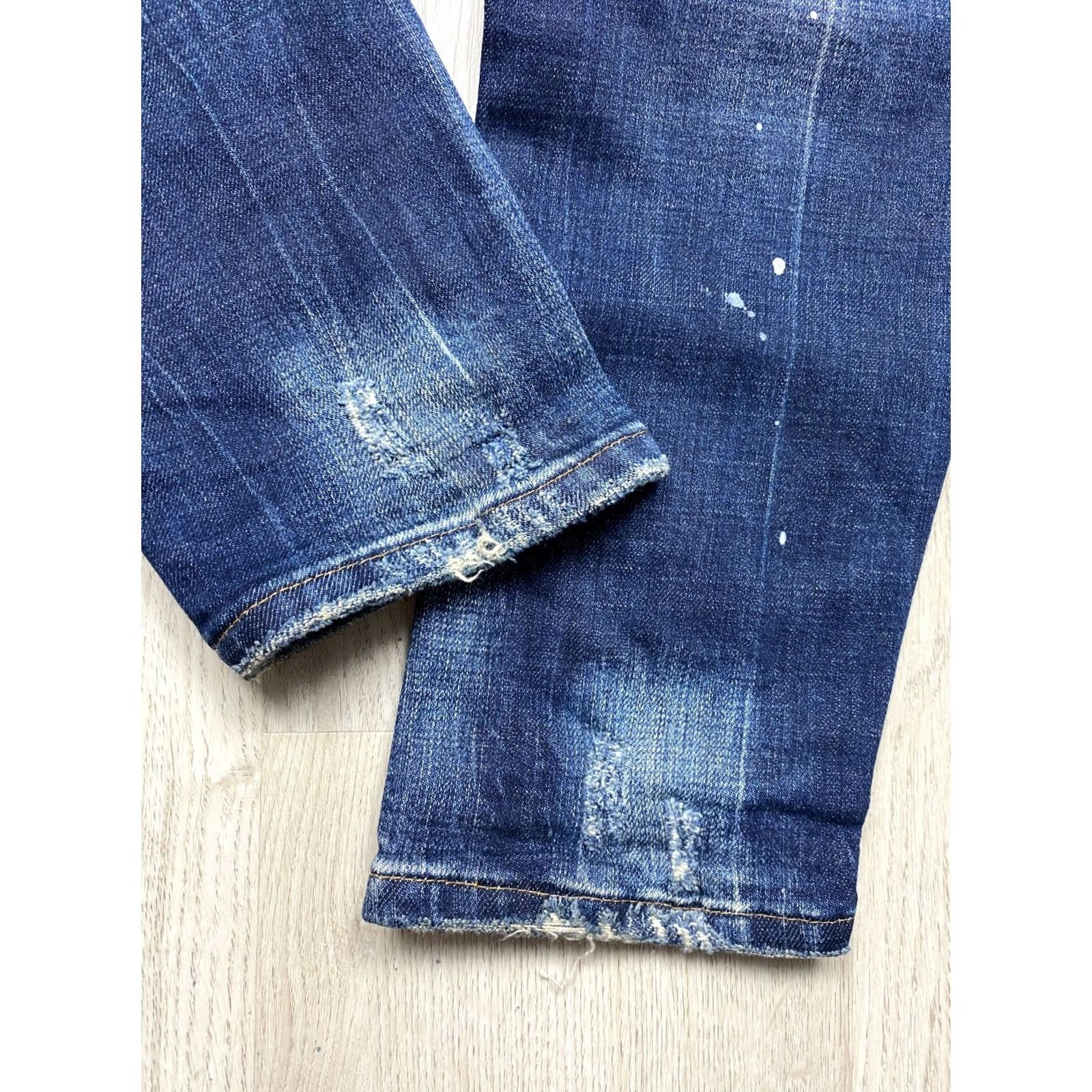Dsquared2 Dsquared2 Jeans Mens Denim Pants Size 34 Blue Slim Regular Inseam 81 cm Outseam 106 cm Logo Accents Vintage: No Size US 34 / EU 50 - 3 Thumbnail